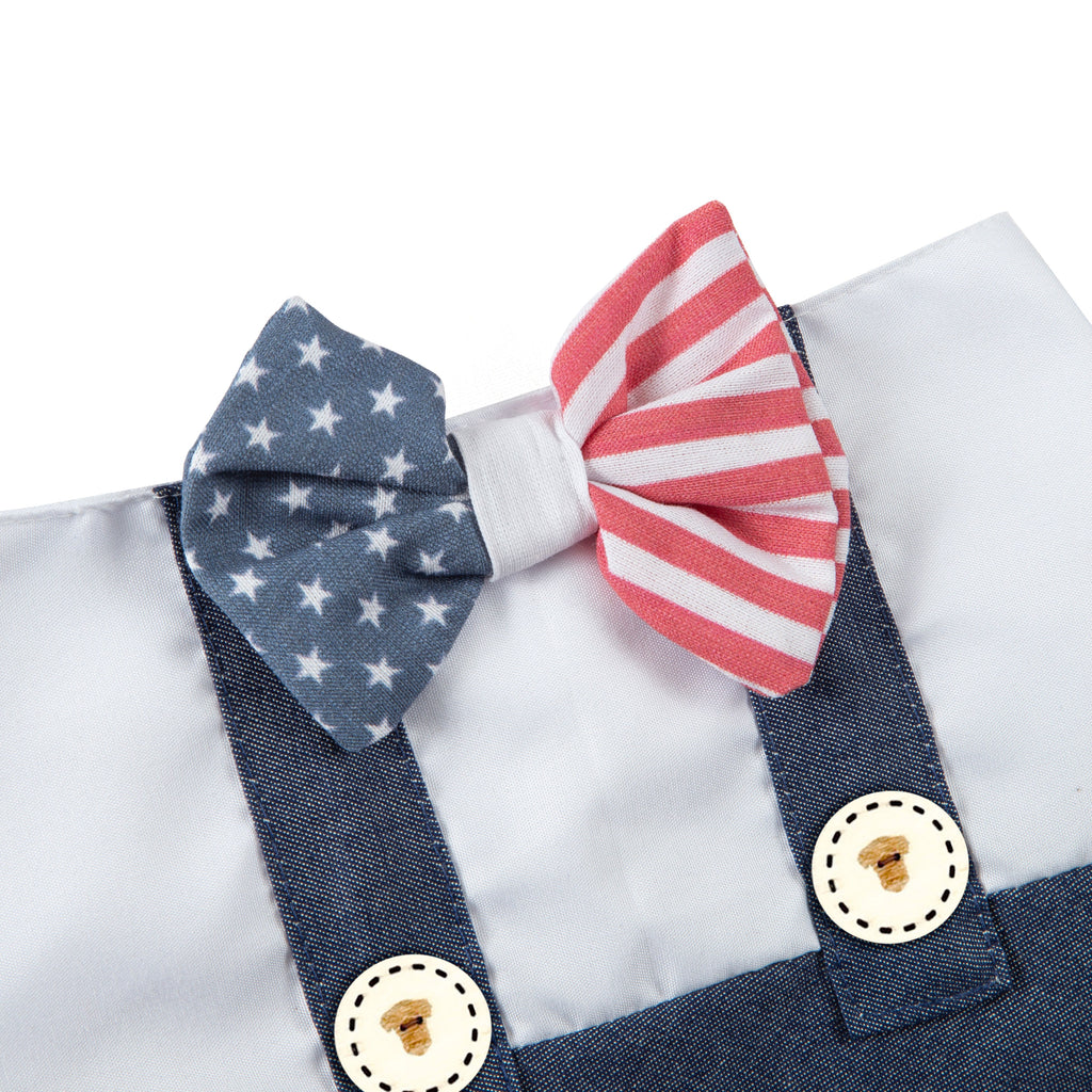 Dog Bandana Patriotic Suspender | Patriotic Collection 4 of the July for Cat & Dog