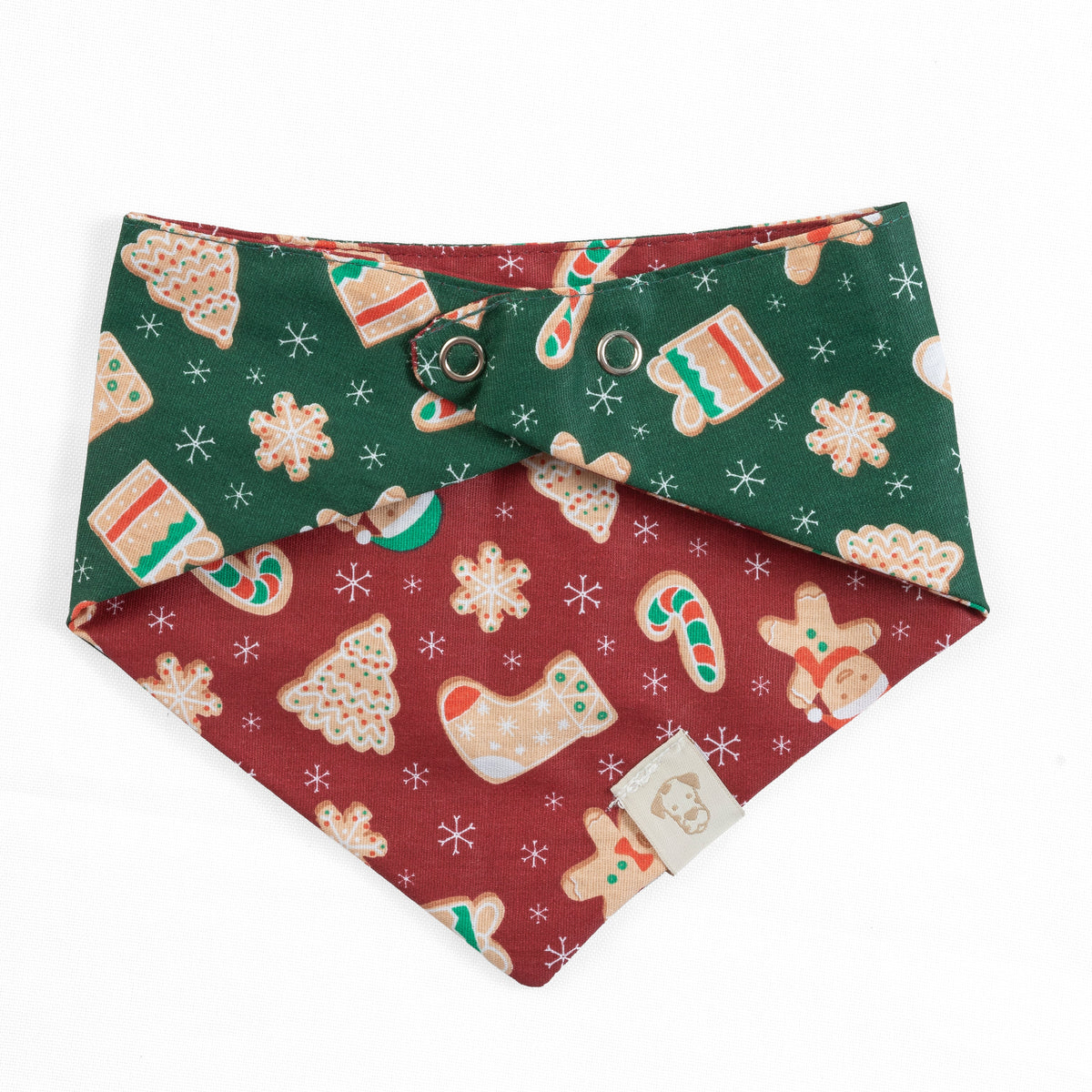 Pet Bandana Holiday Cookies Reversible | Christmas Collection