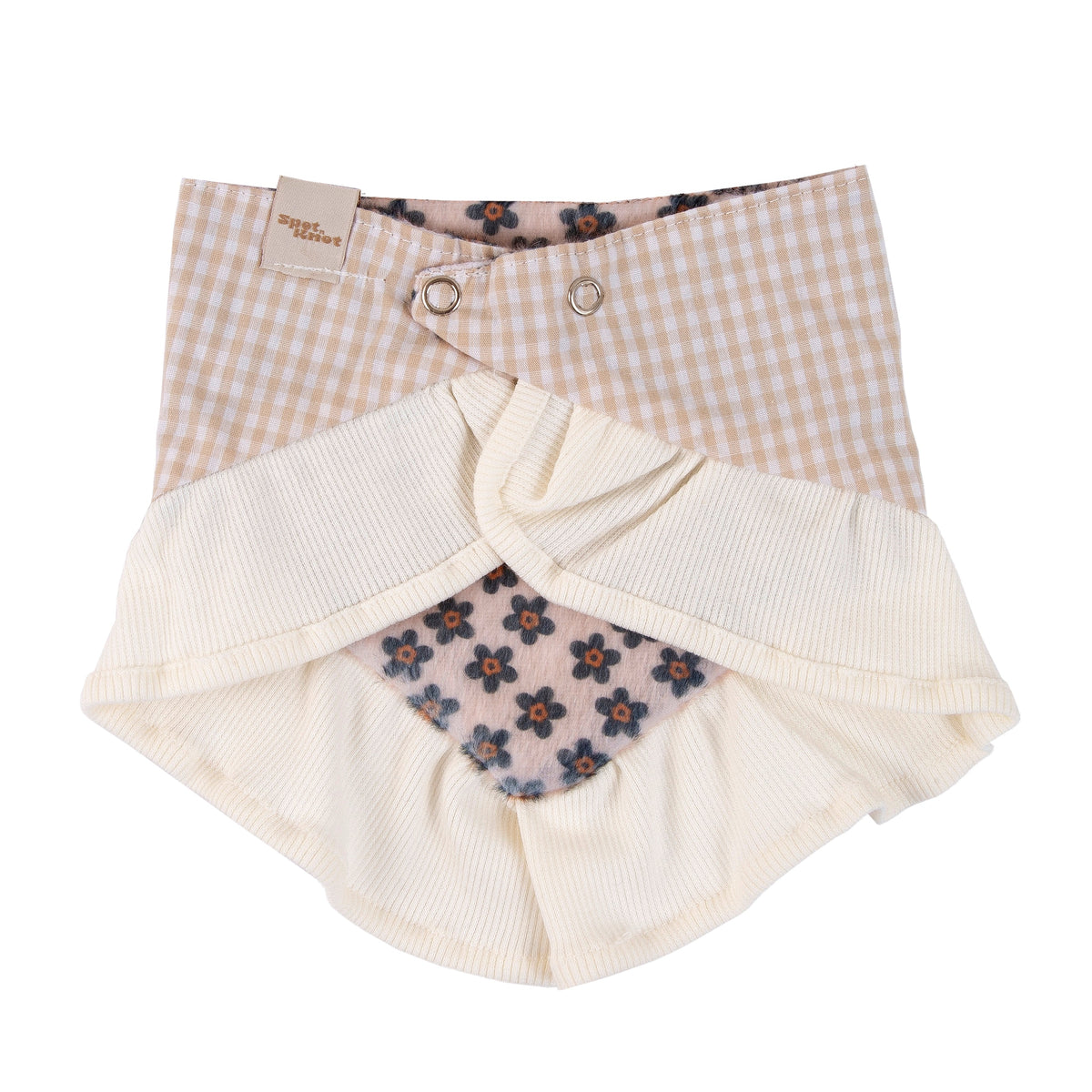  Fall Bandana Ruffles Flower Gingham