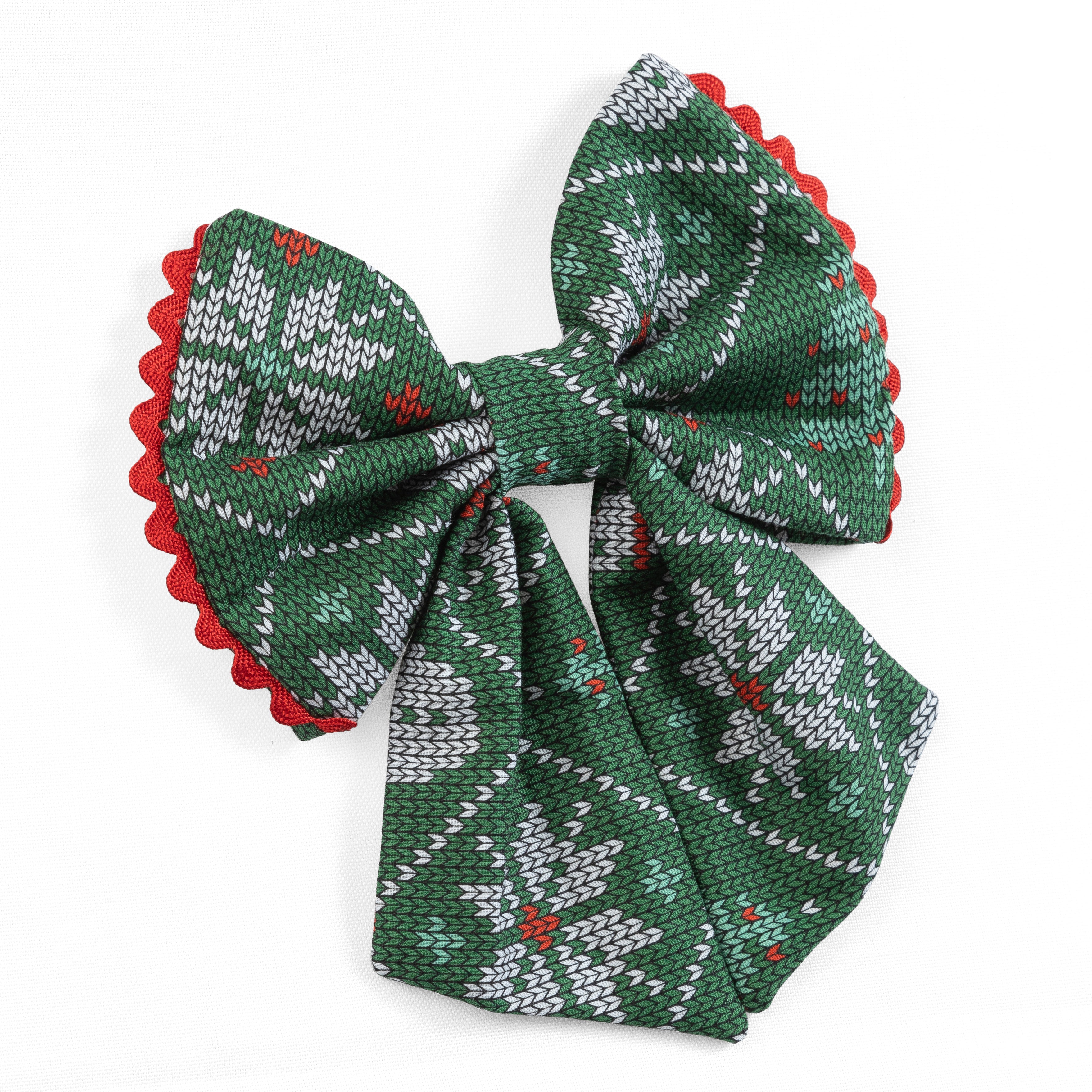 Dog Bow Holiday Cheer | Christmas Collection (Slip on collar)