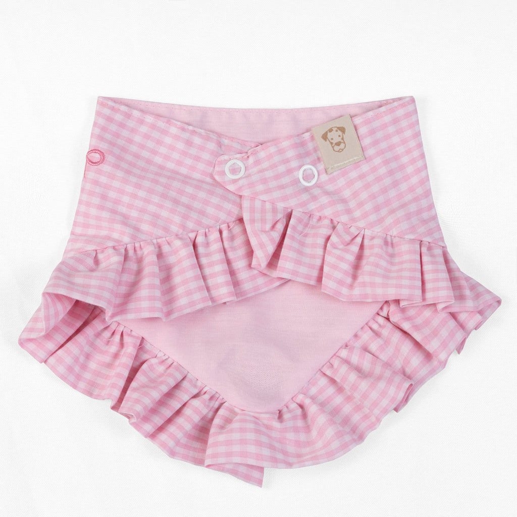 Pet Bandana Coquette Bow Pink Gingham