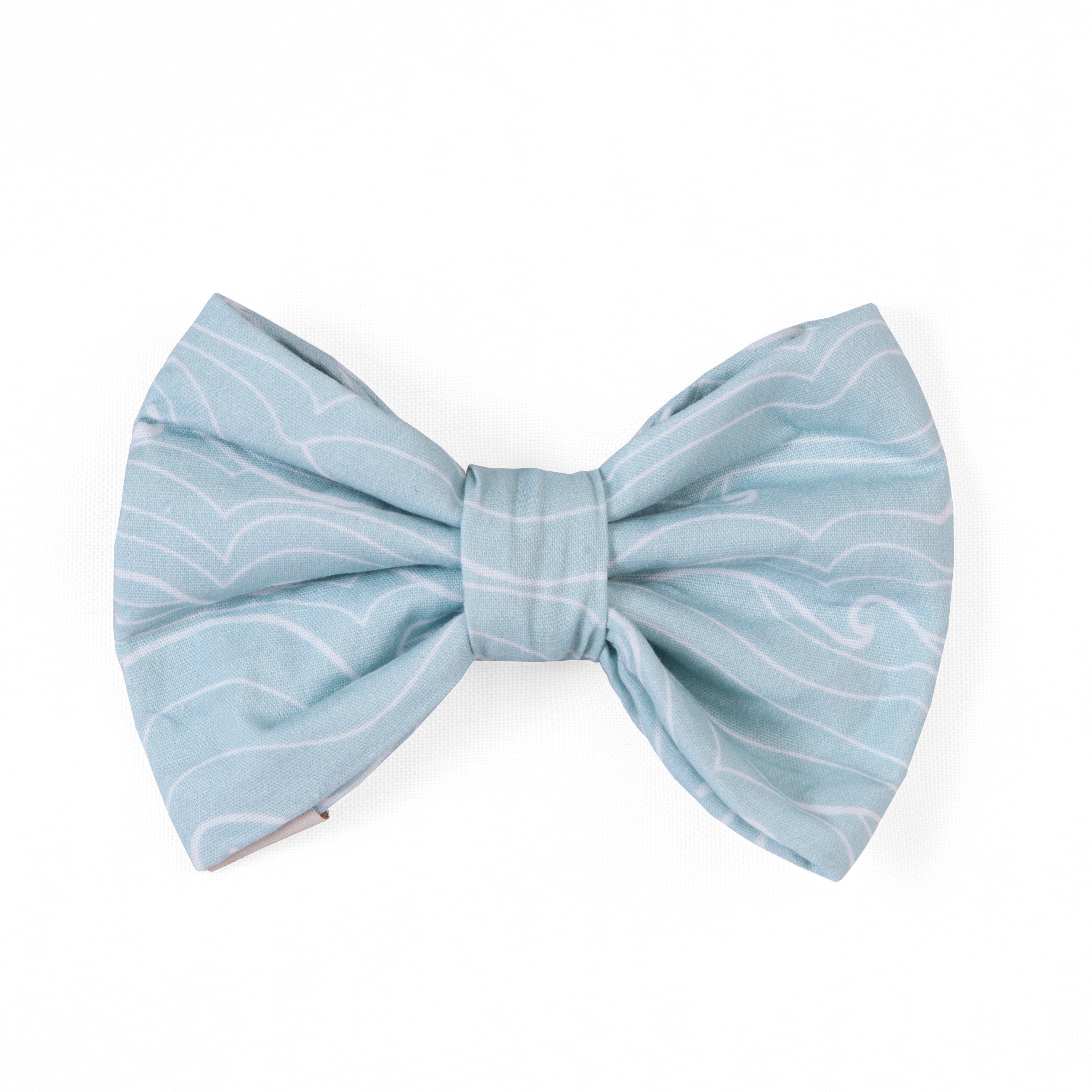 Dog Bow Tie Waves | Sunny Day Collection - Summer (Slip on collar)