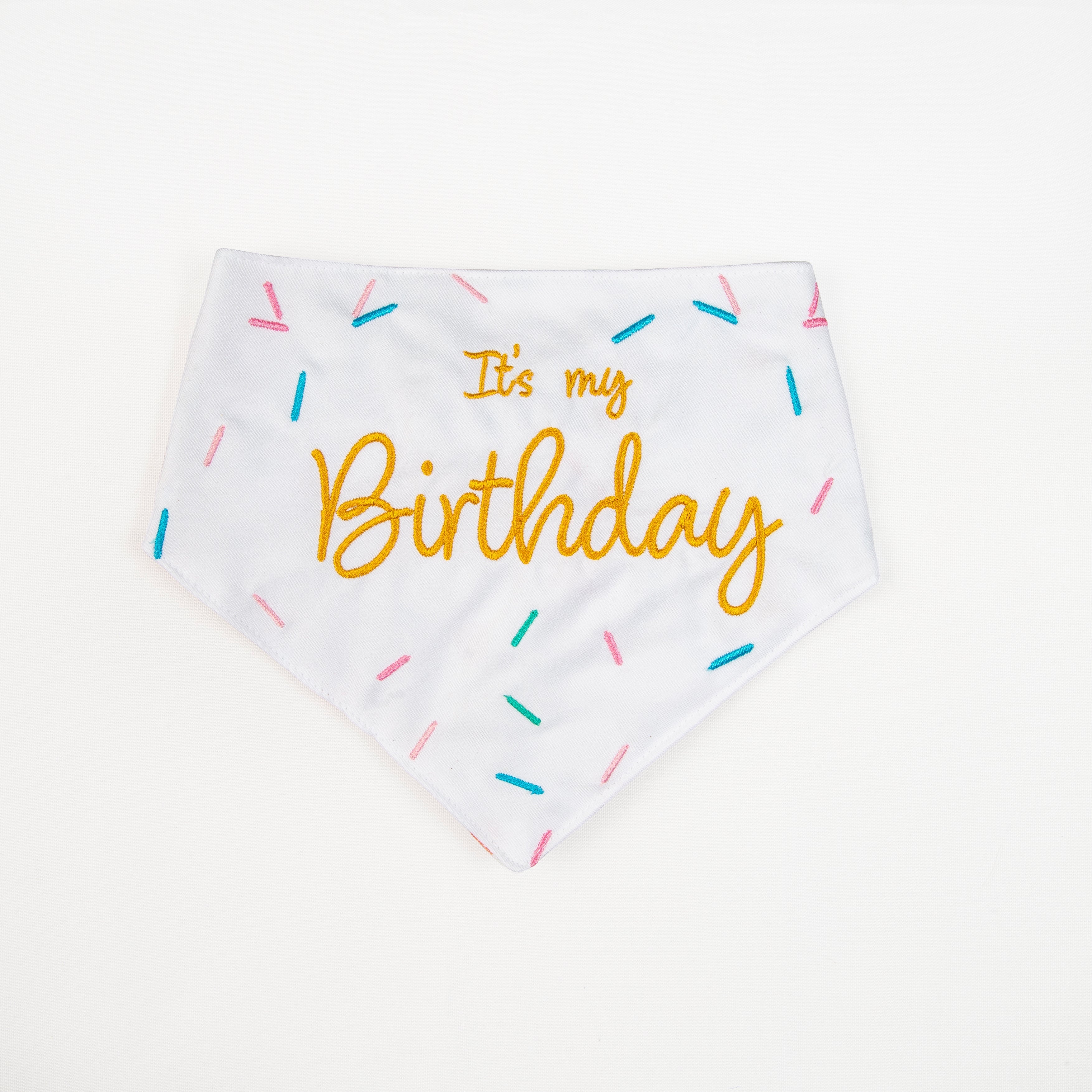 Pawty Time Birthday Bandana for Dogs Colorful