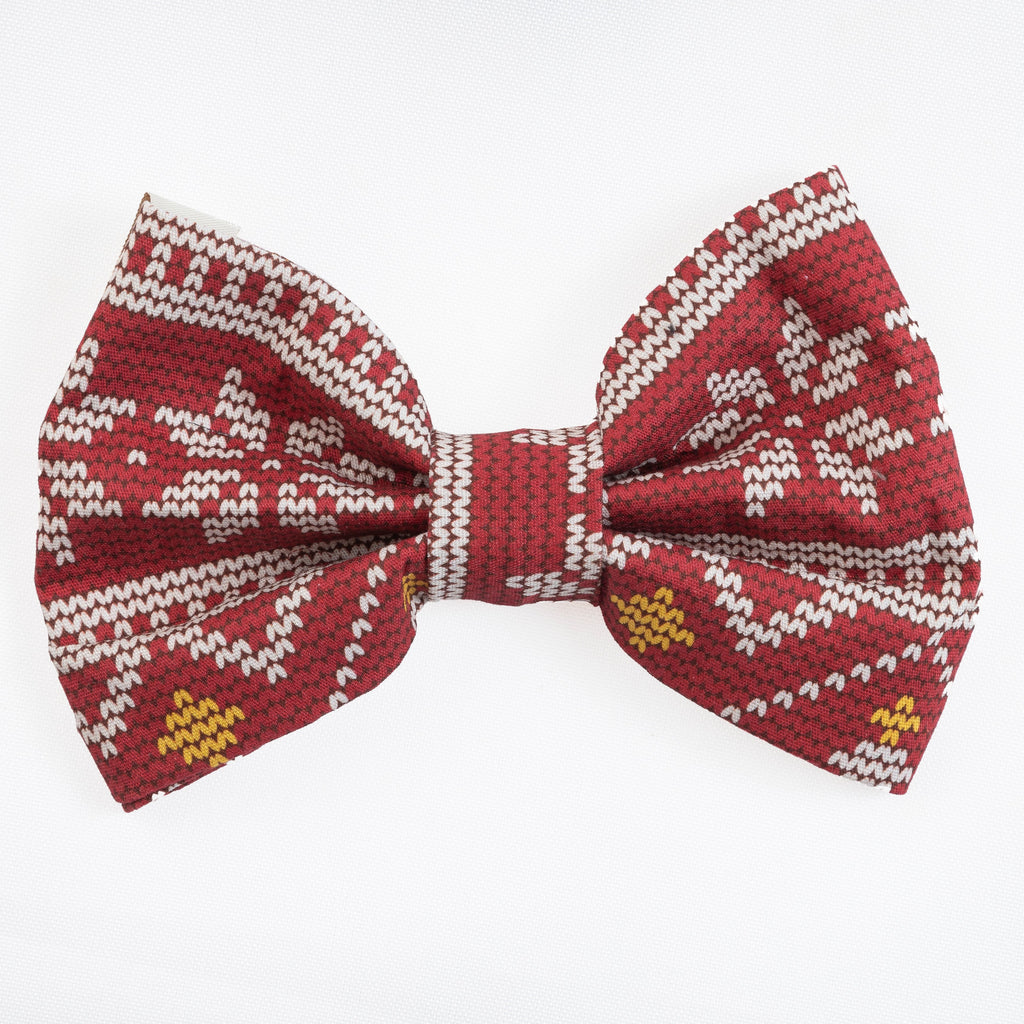 Holiday Cheer Pet Bowtie Christmas (Slip on collar)