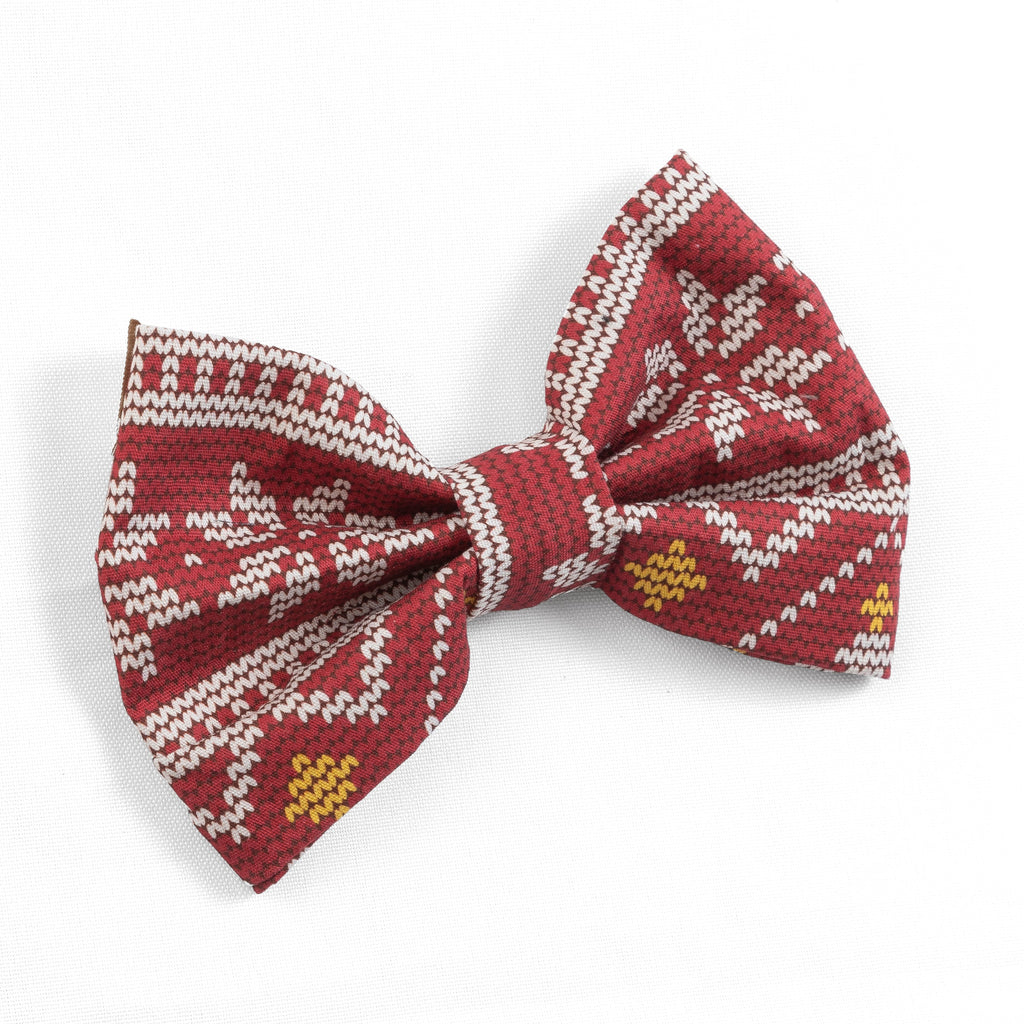 Holiday Cheer Pet Bowtie Christmas (Slip on collar)