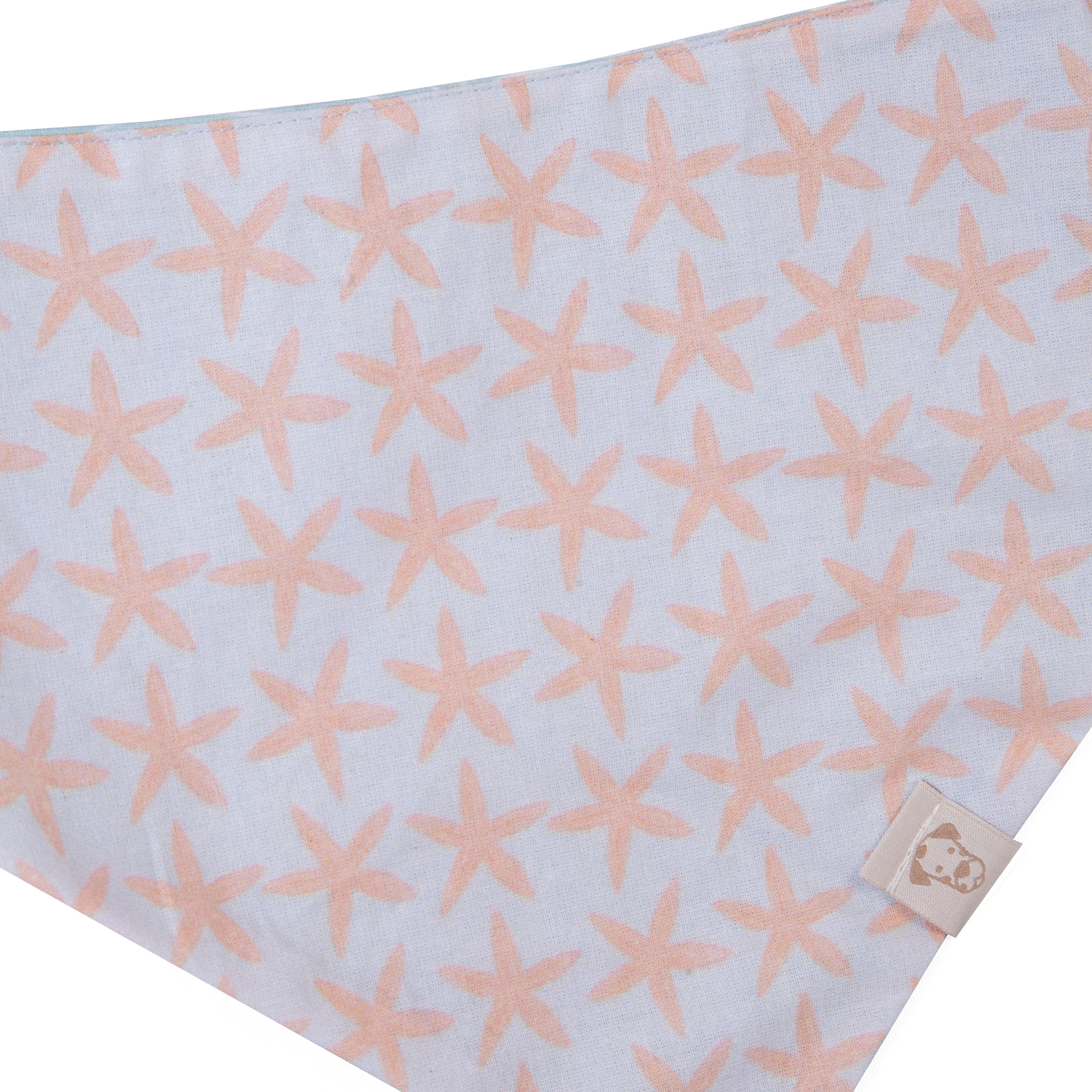 Dog & Cat Bandana Waves and Starfish | Sunny Day Collection - Summer (Double Sides & Snap on)