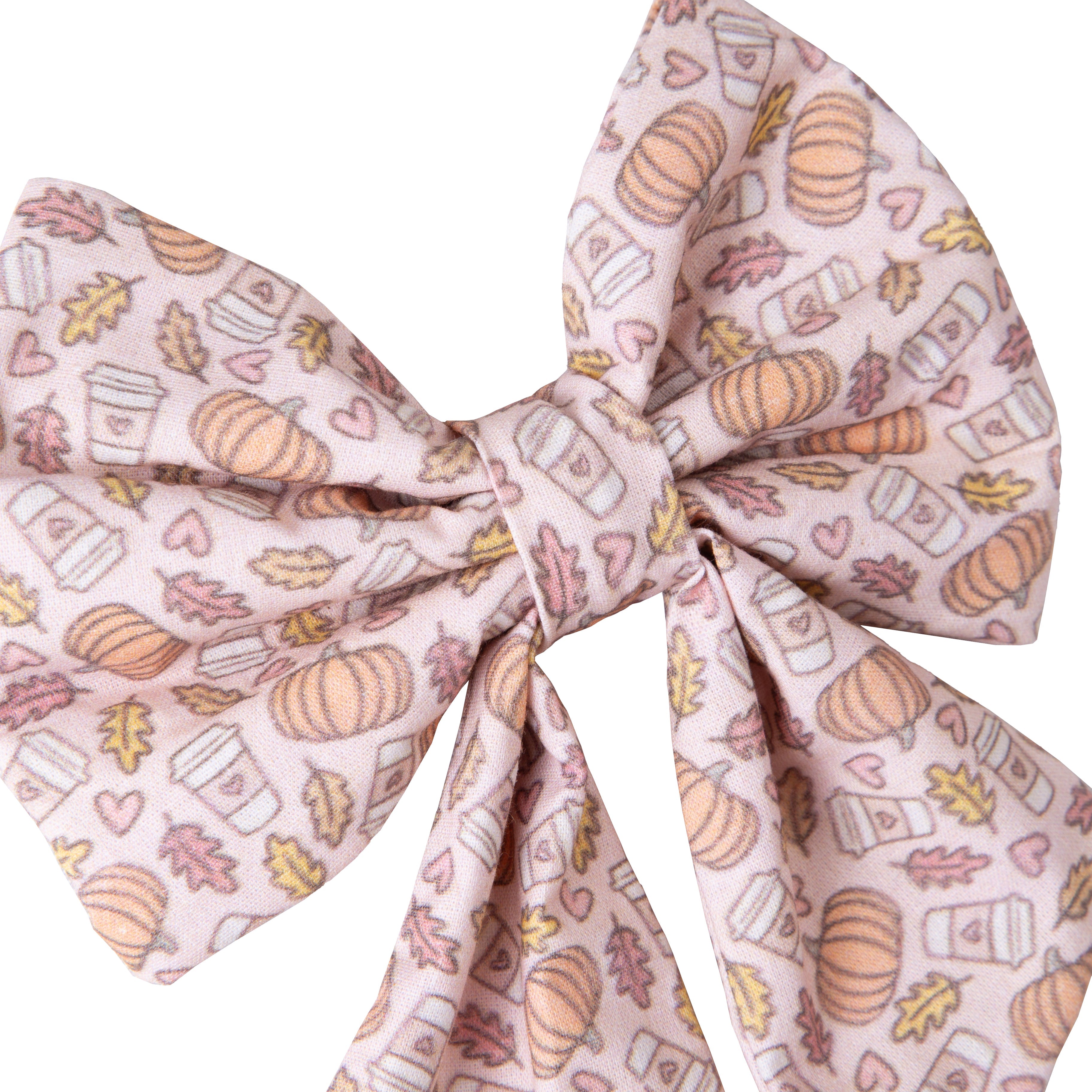 Dog Bow Pumpkin Spice Latte | Autumn Collection - Fall (Slip on collar)