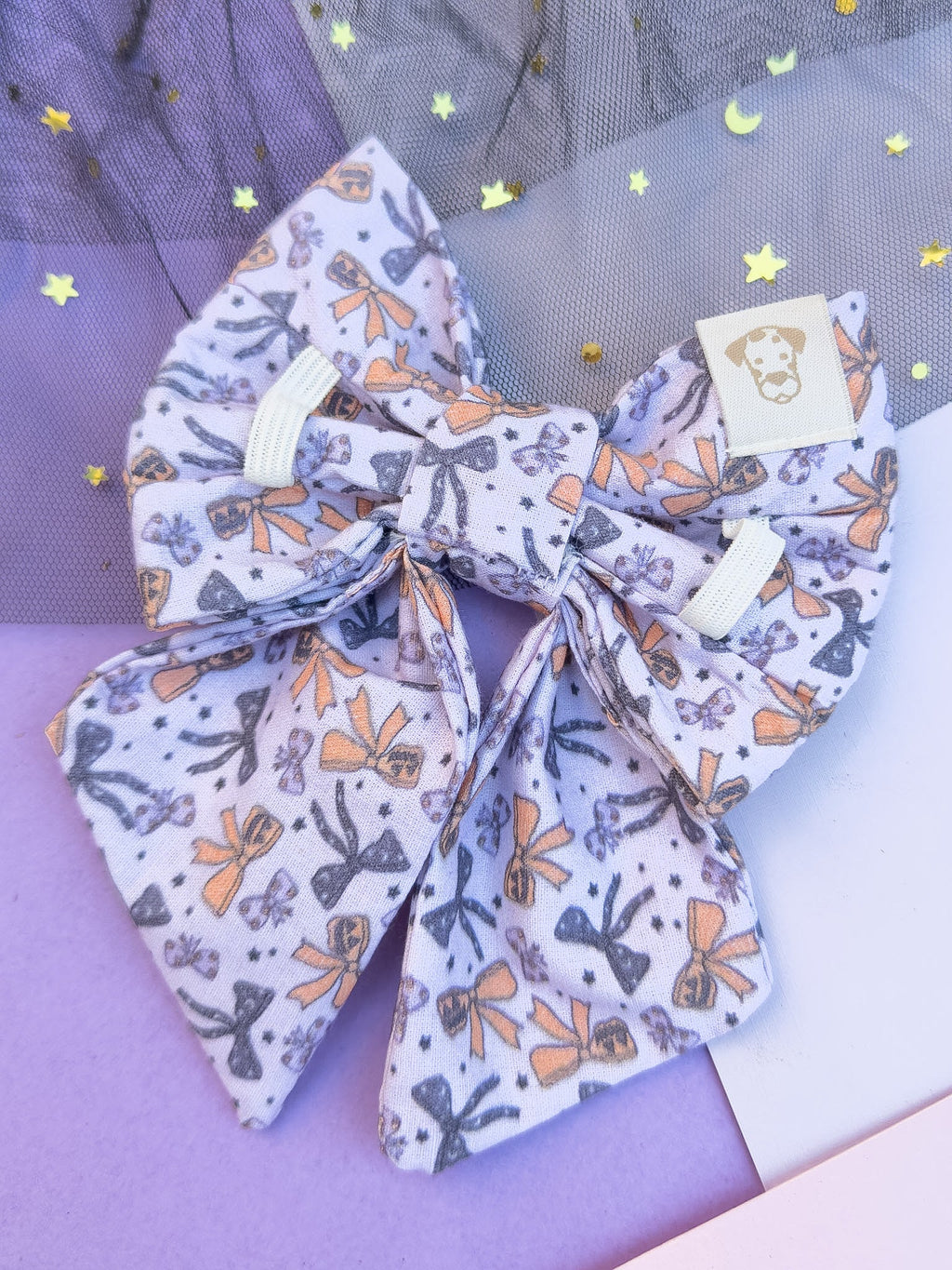 Dog Sailor Bow Halloween Bows | Autumn Collection - Fall (Slip on collar)