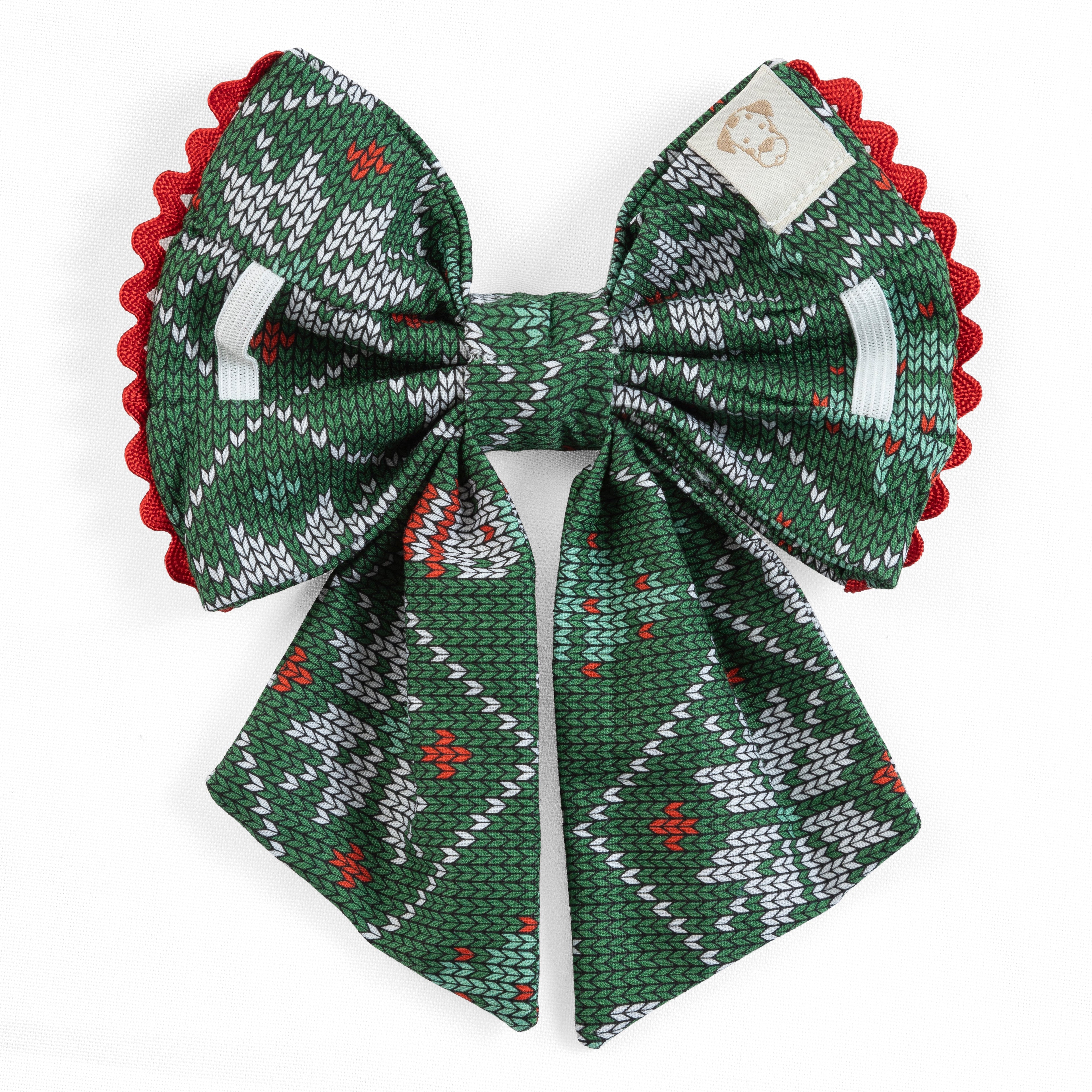 Dog Bow Holiday Cheer | Christmas Collection (Slip on collar)