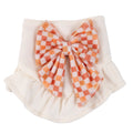 Pet Bandana Ruffles and Bow Checkered | Autumn Collection - Fall