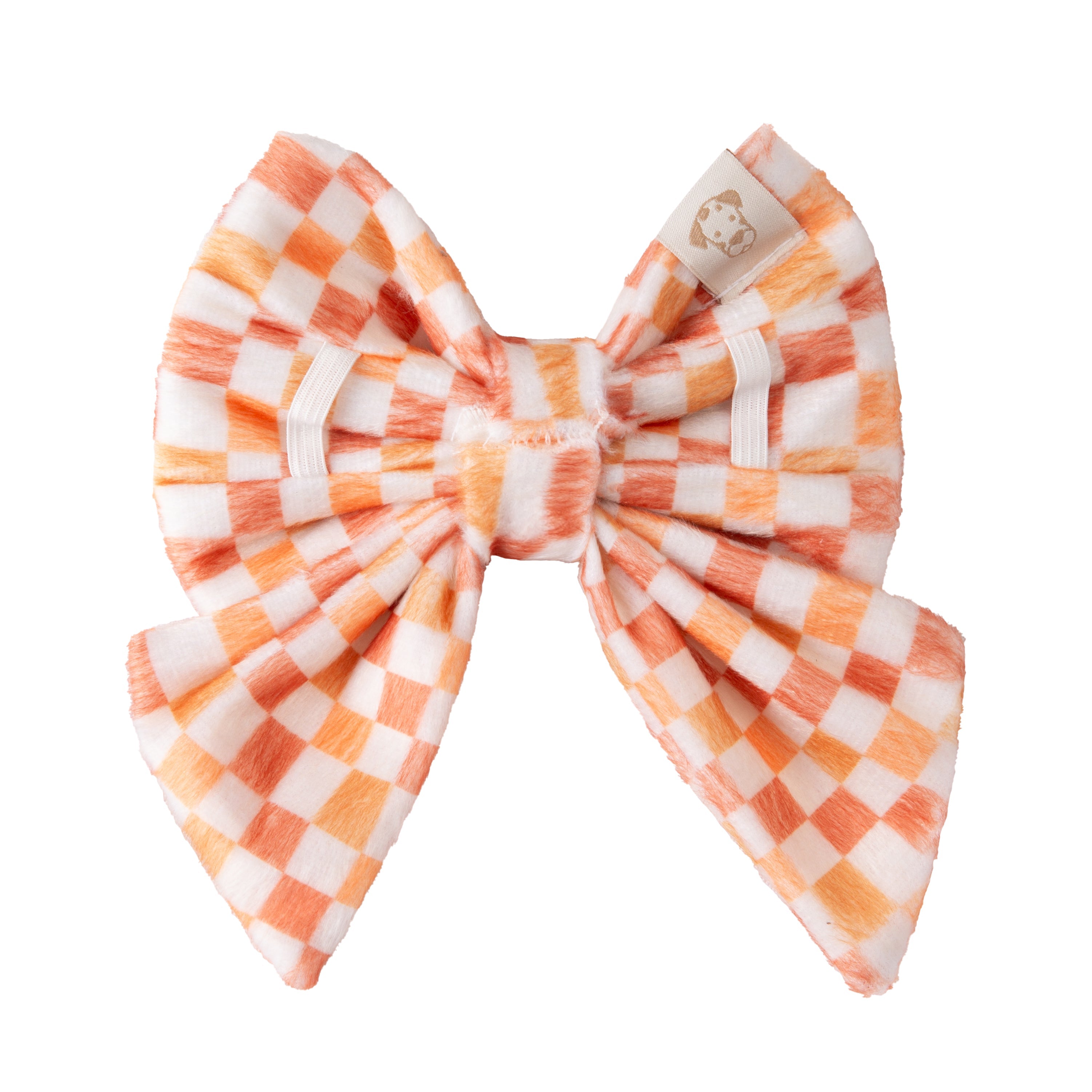 Dog Sailor Bow Checkered | Autumn Collection - Fall (Slip on collar)