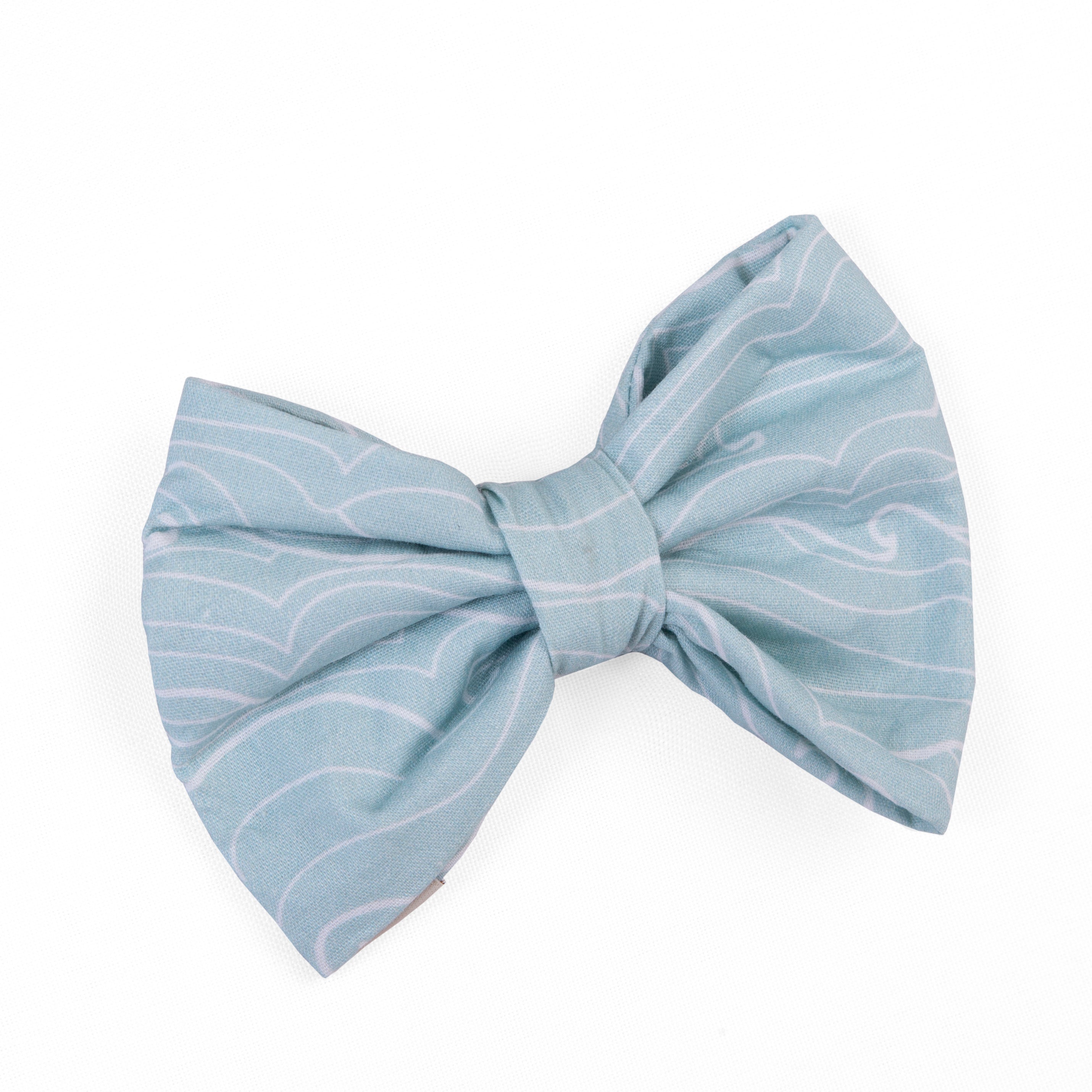 Dog Bow Tie Waves | Sunny Day Collection - Summer (Slip on collar)