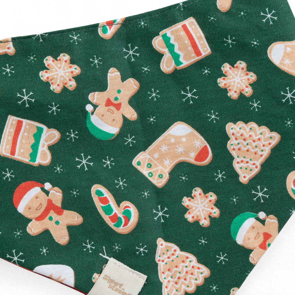 Pet Bandana Holiday Cookies Reversible | Christmas Collection