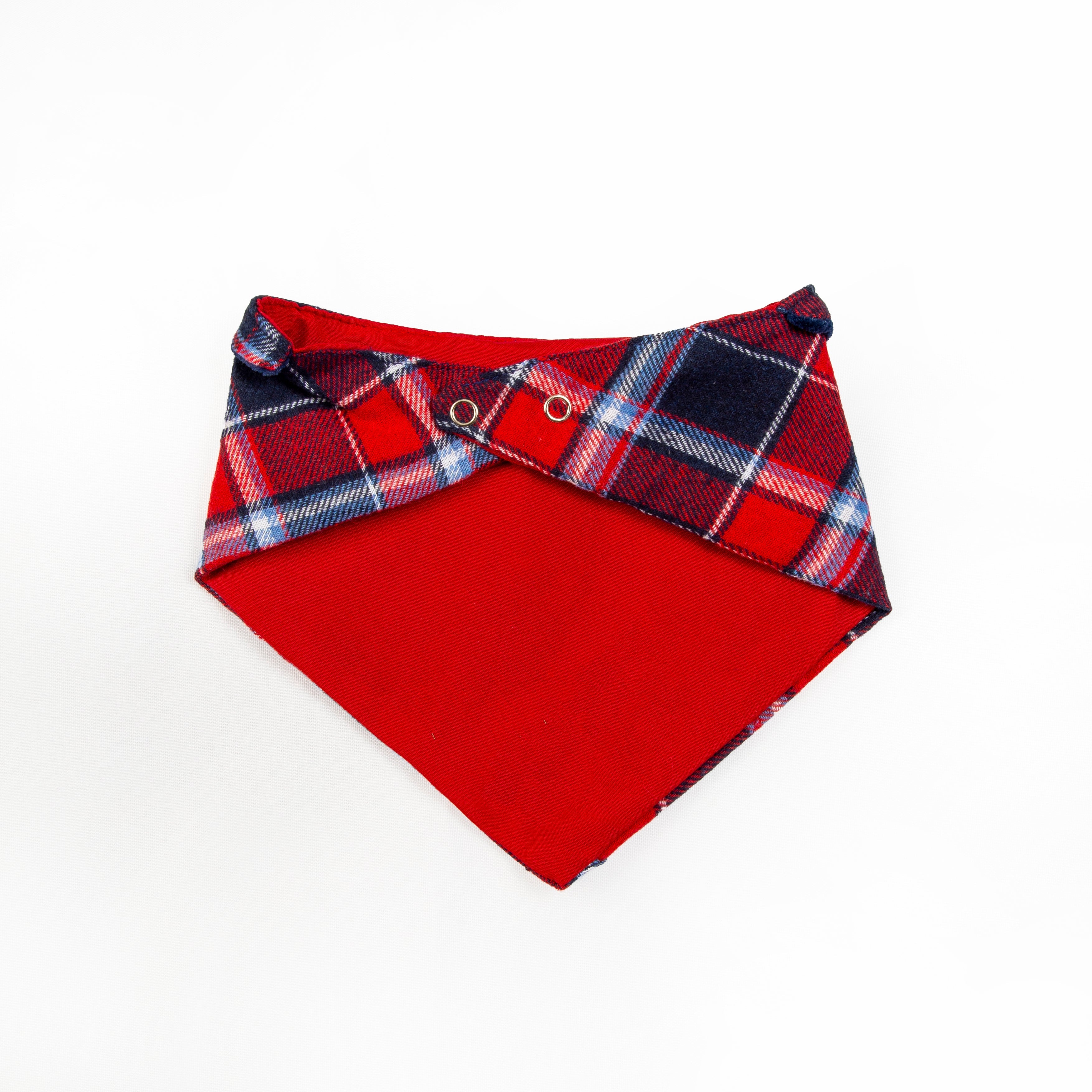 Plaid Flannel Pet Bandana Shirt | Christmas Collection