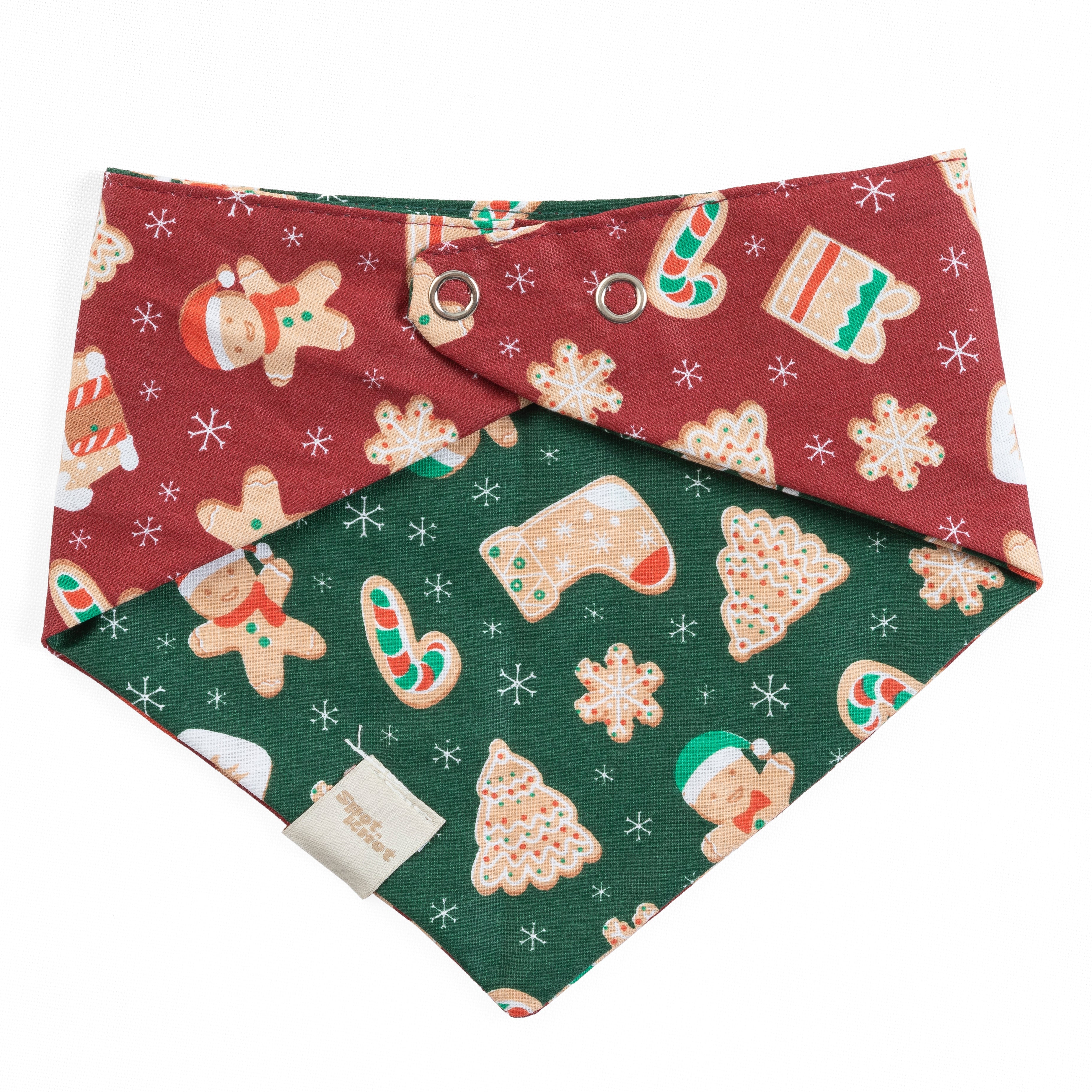Pet Bandana Holiday Cookies Reversible | Christmas Collection