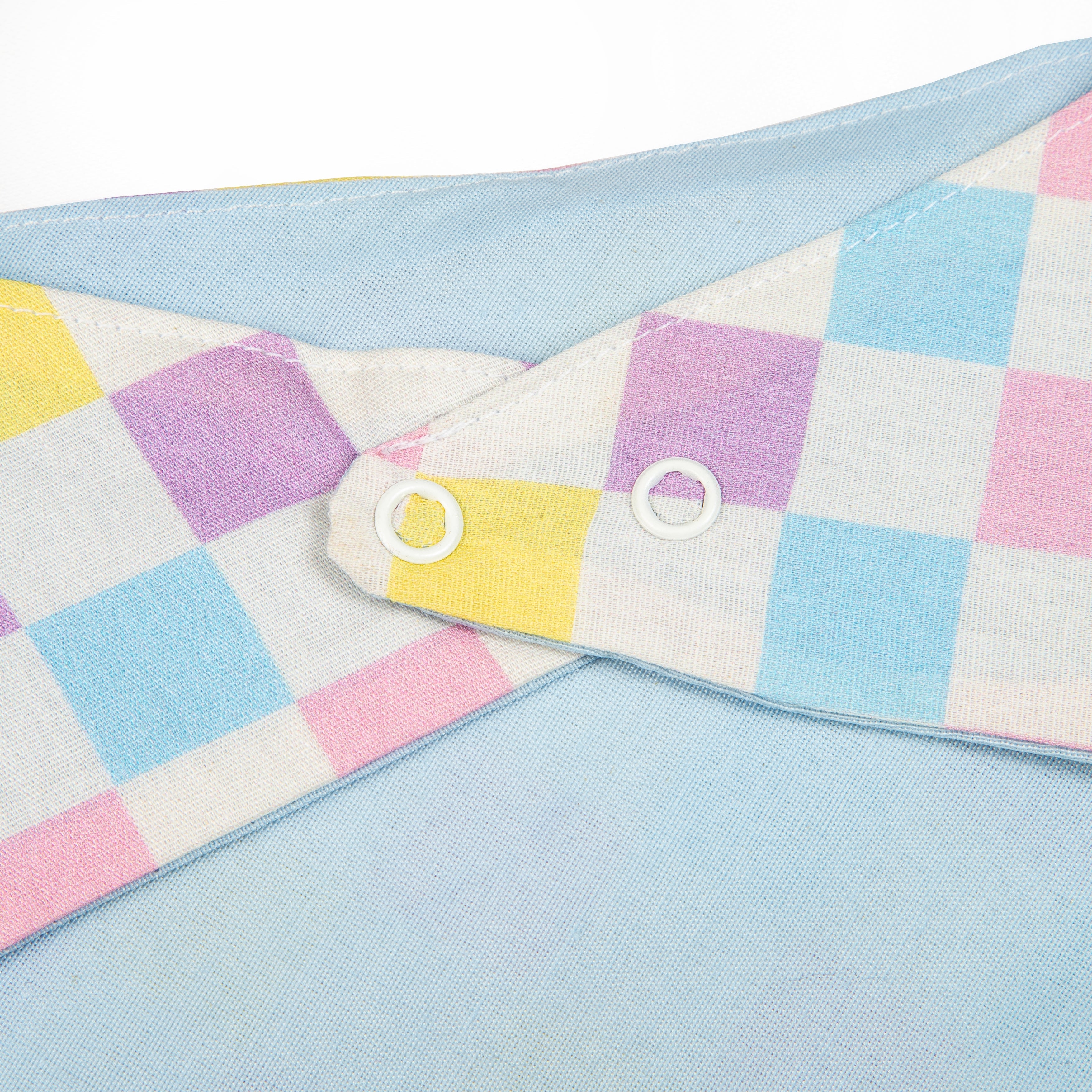 Spring Checkered Dog Bandana - Bright and Colorful