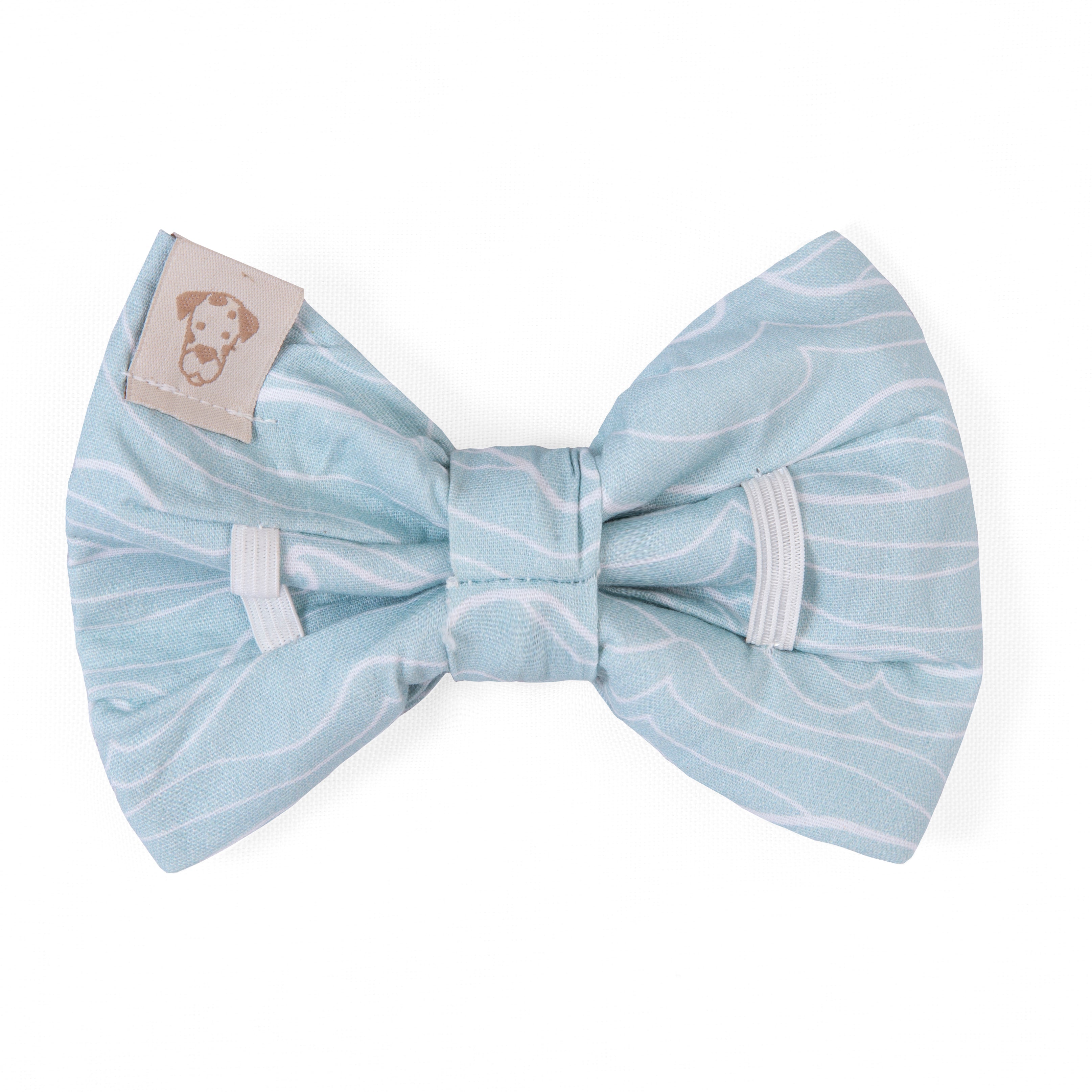 Dog Bow Tie Waves | Sunny Day Collection - Summer (Slip on collar)