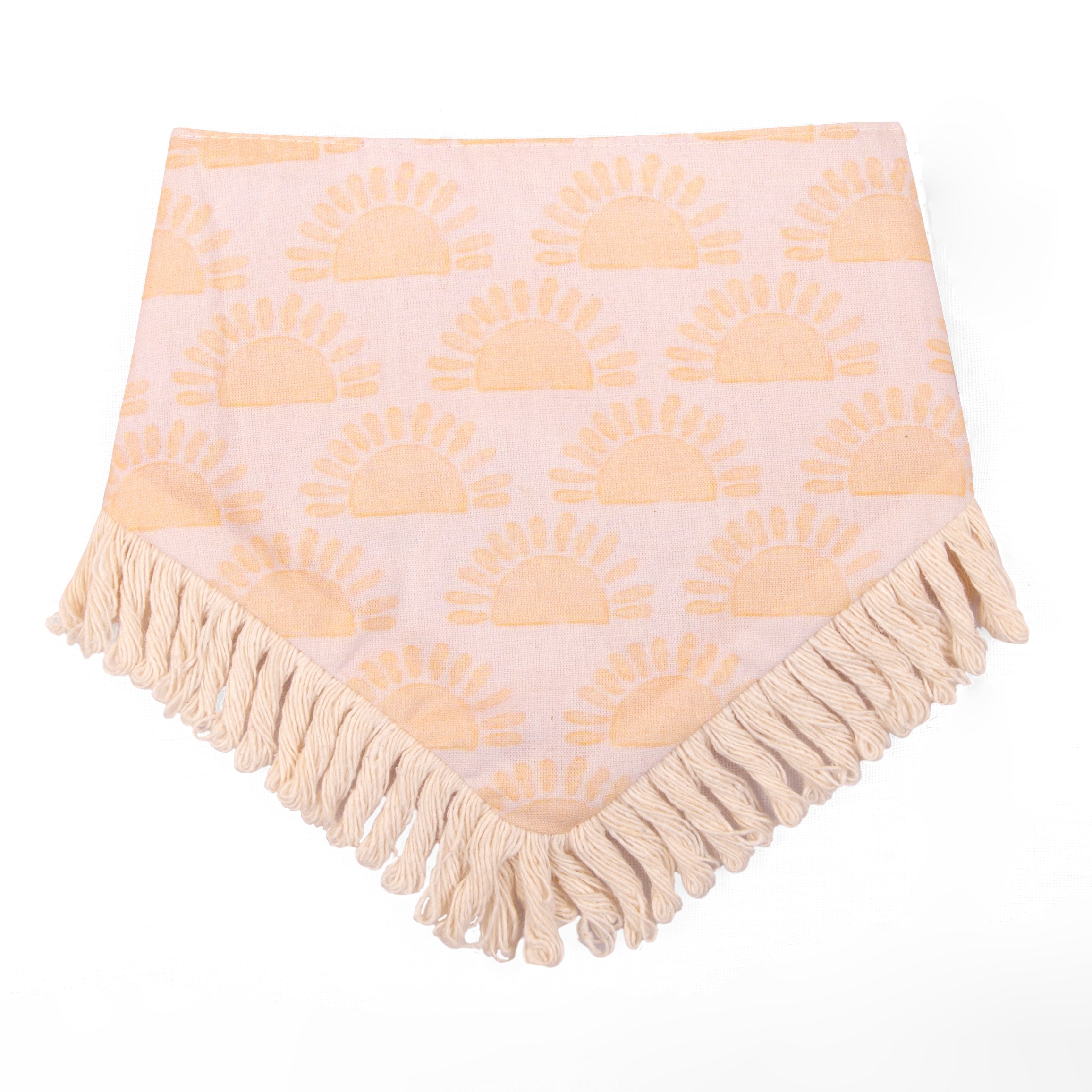Boho Pet Bandana Sun and Flower | Sunny Day Collection - Dog & Cat (Double Sides & Snap on)