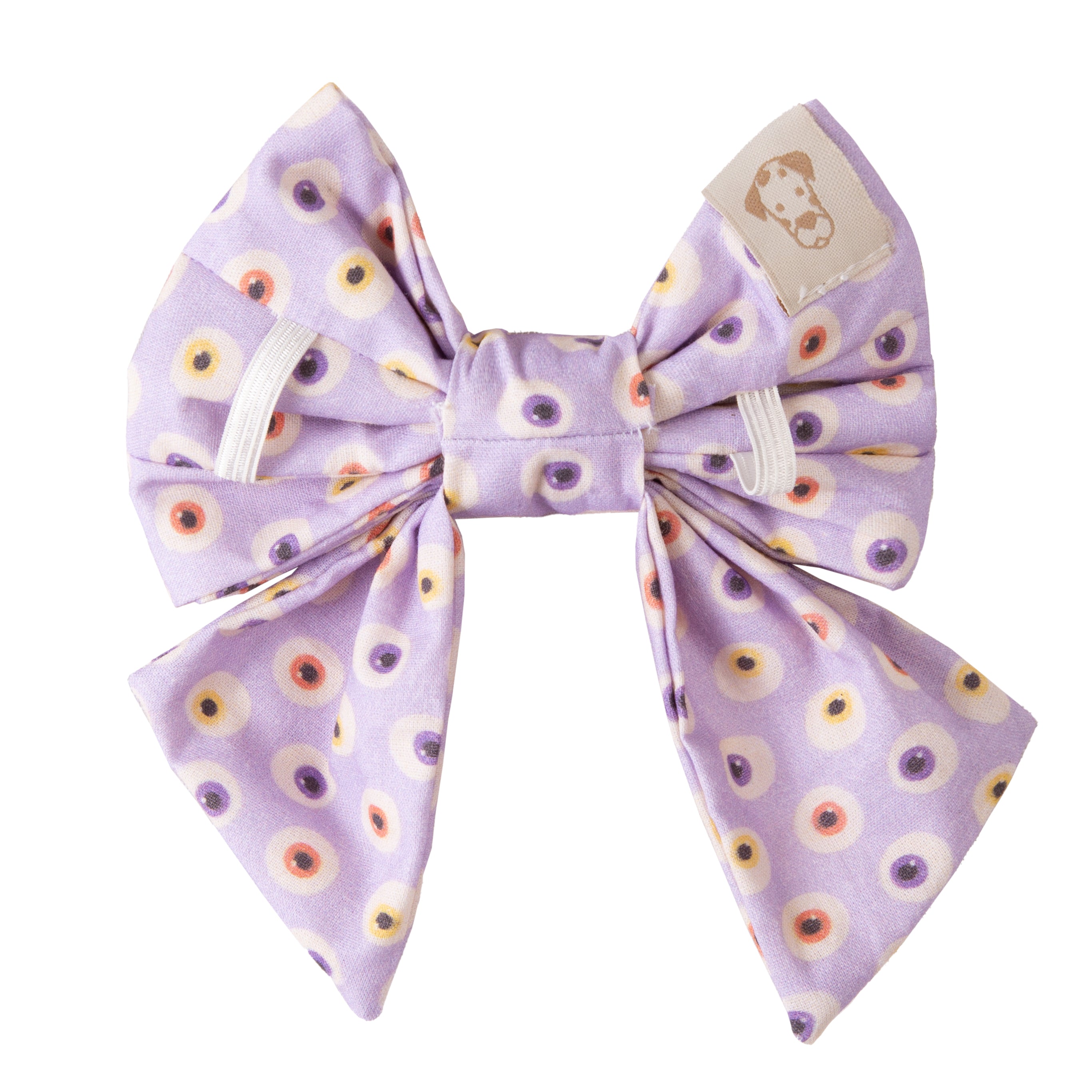 Dog Sailor Bow Halloween Eyes | Autumn Collection - Fall (Slip on collar)