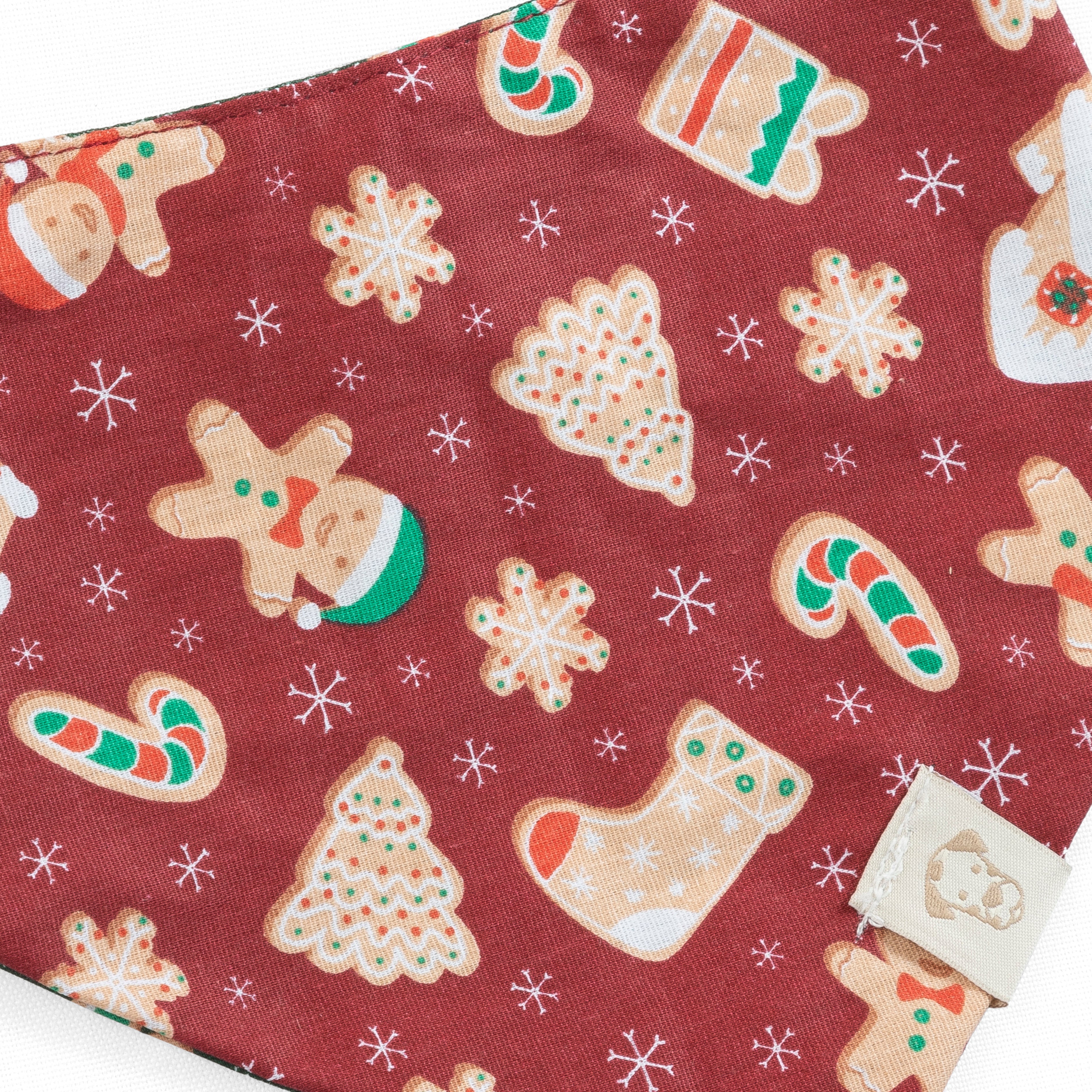Pet Bandana Holiday Cookies Reversible | Christmas Collection