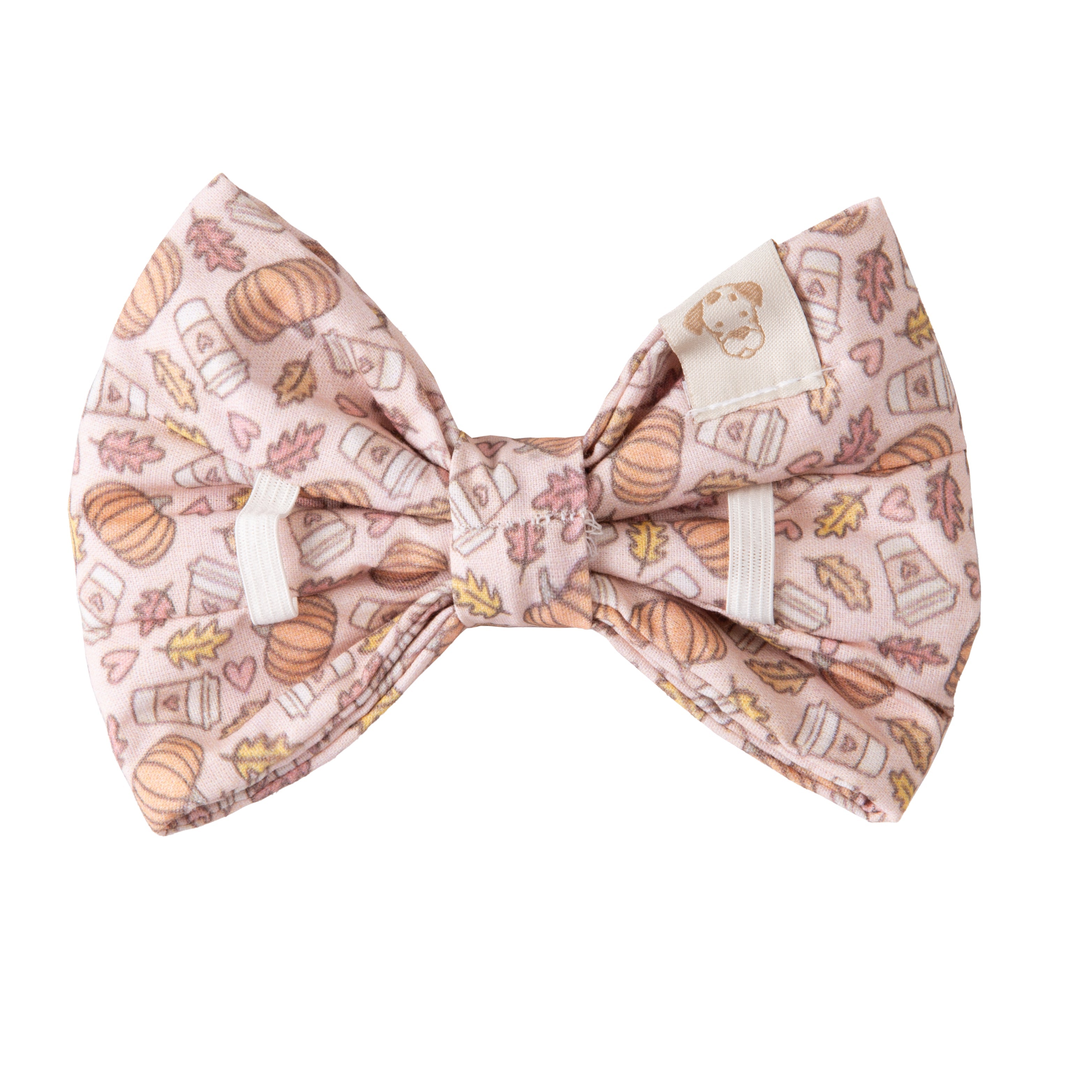 Dog Bow Tie Pumpkin Spice Latte | Autumn Collection - Fall (Slip on collar)