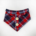Plaid Flannel Pet Bandana Shirt | Christmas Collection