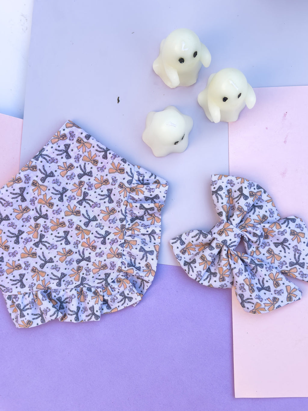 Dog Sailor Bow Halloween Bows | Autumn Collection - Fall (Slip on collar)