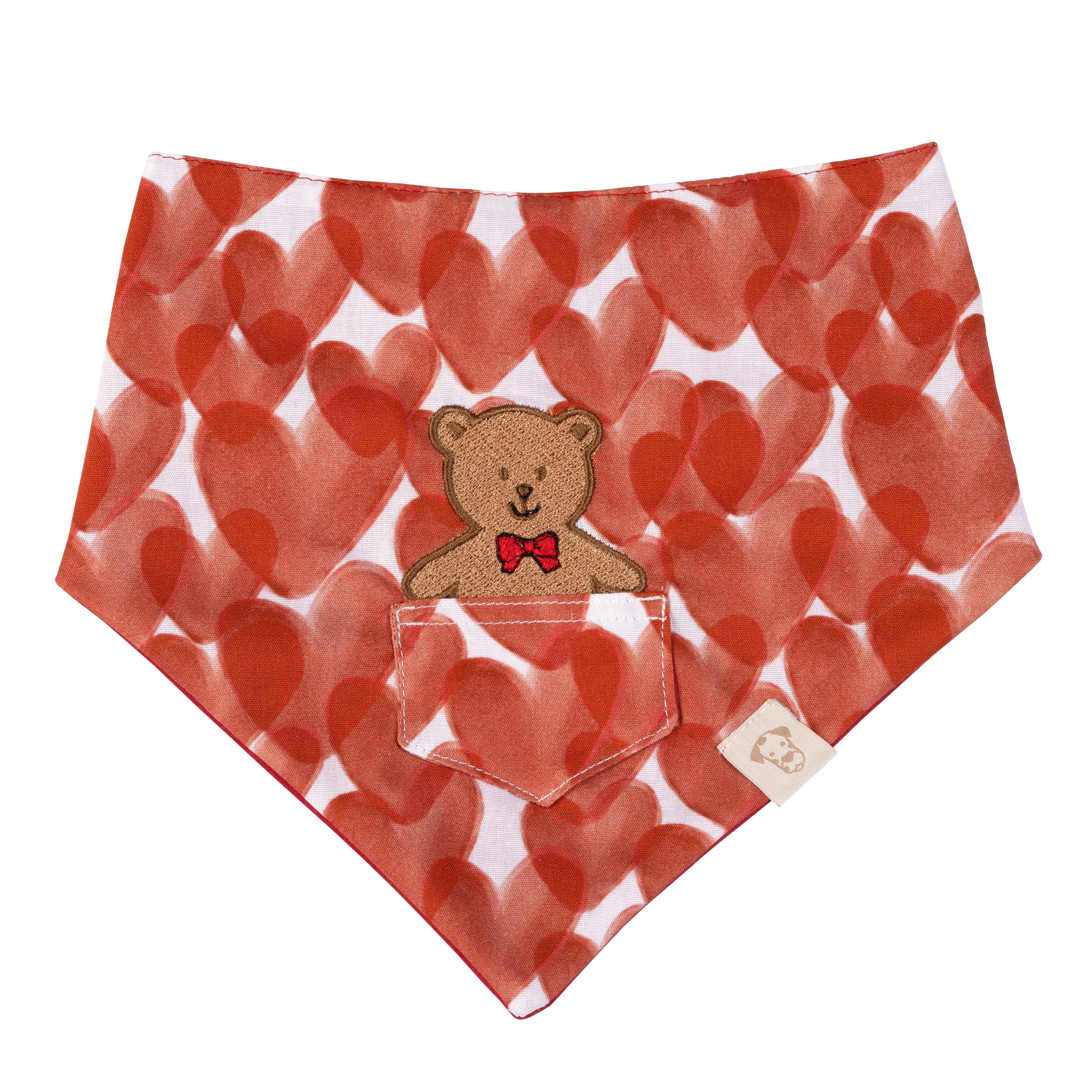 Dog Bandana Love Pocket | Bear