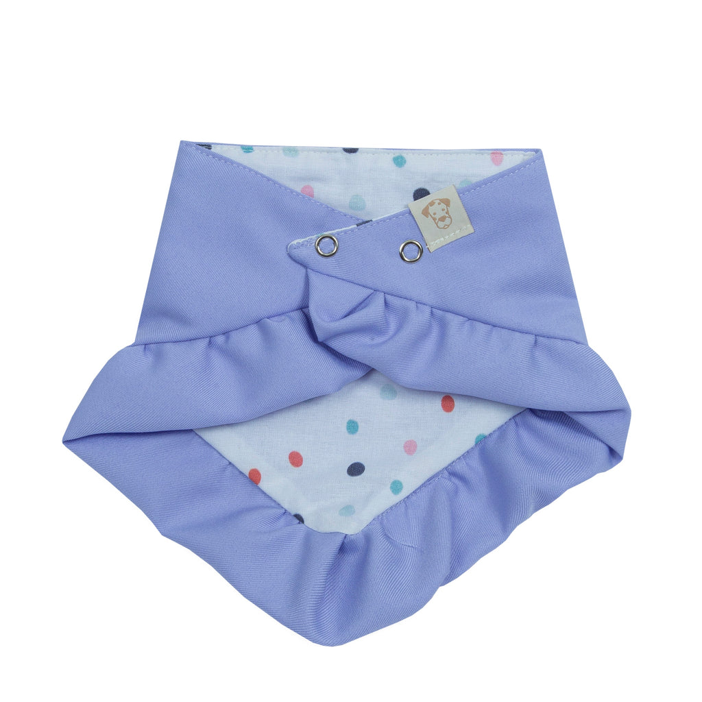 Bandana Birthday Girl Skirt Pink and Purple | Embroidered Pawty Time Pet Bandana for Dog & Cat with Snap