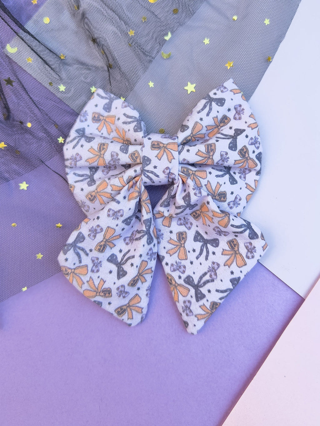 Dog Sailor Bow Halloween Bows | Autumn Collection - Fall (Slip on collar)