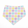 Spring Checkered Dog Bandana - Bright and Colorful