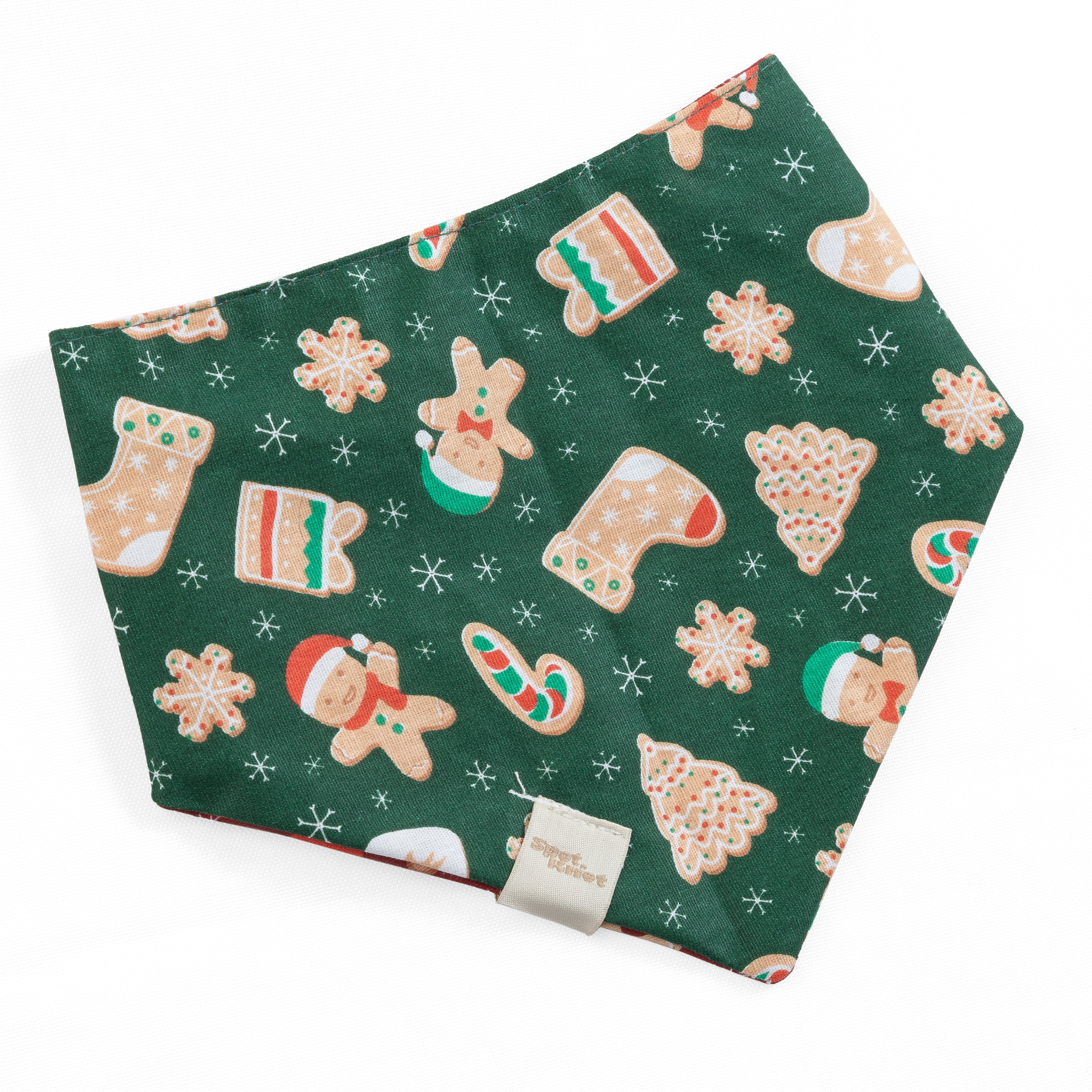 Pet Bandana Holiday Cookies Reversible | Christmas Collection
