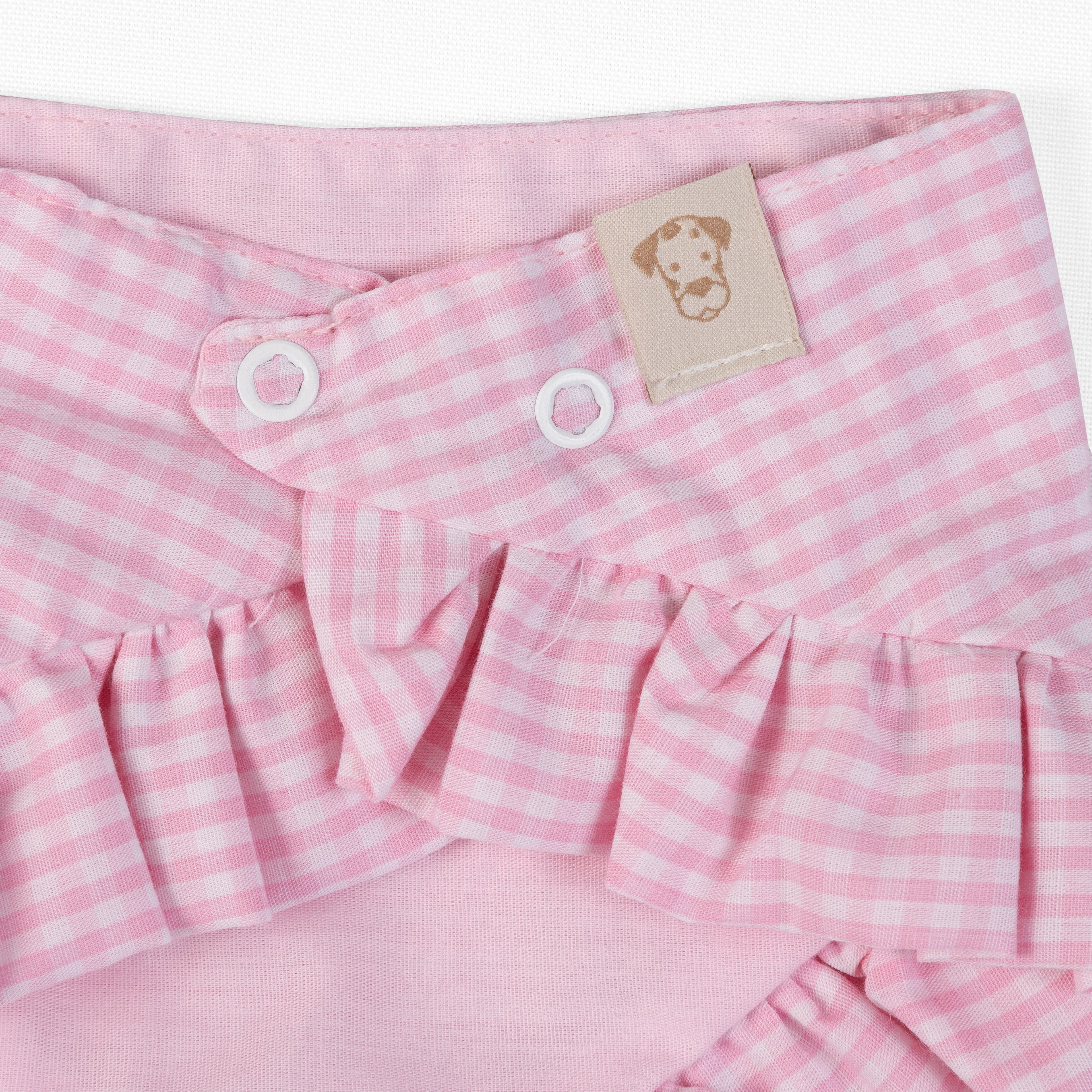Pet Bandana Coquette Bow Pink Gingham