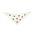 Pet Bandana Ribbed Knit Bear Embroidered | Reversible
