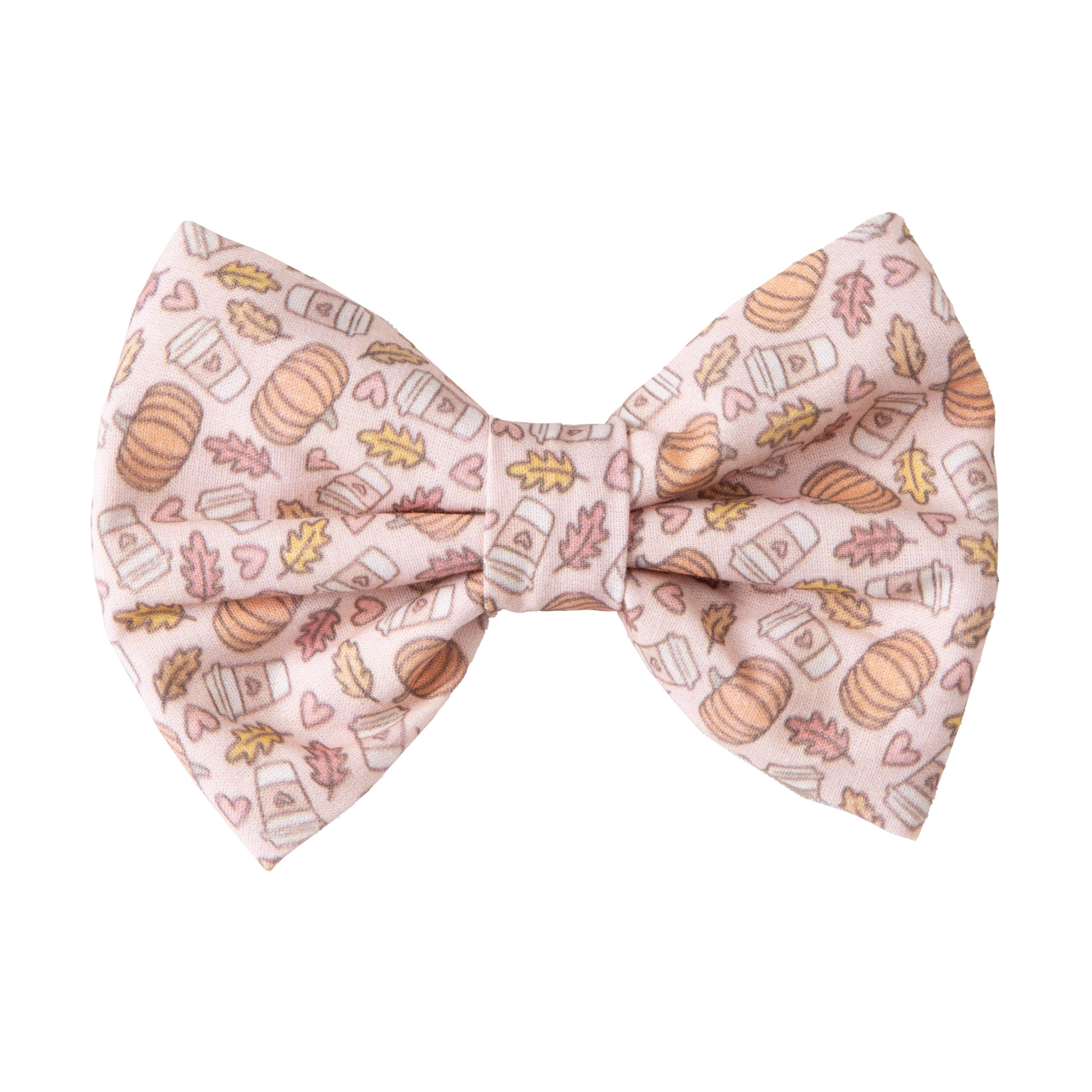 Dog Bow Tie Pumpkin Spice Latte | Autumn Collection - Fall (Slip on collar)