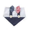 Dog Bandana Patriotic Suspender | Patriotic Collection 4 of the July for Cat & Dog