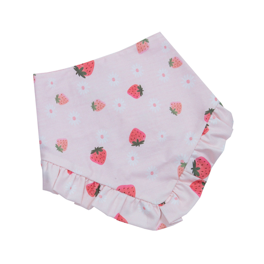 Pet Bandana Strawberry Field Skirt / Ruffle | Sunny Days Collection - Summer (Reversible)
