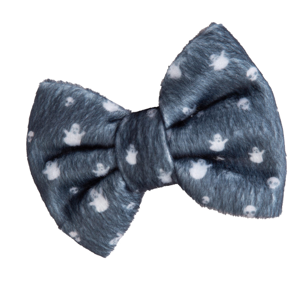 Dog Bow Tie Halloween Ghost | Autumn Collection - Fall (Slip on collar)