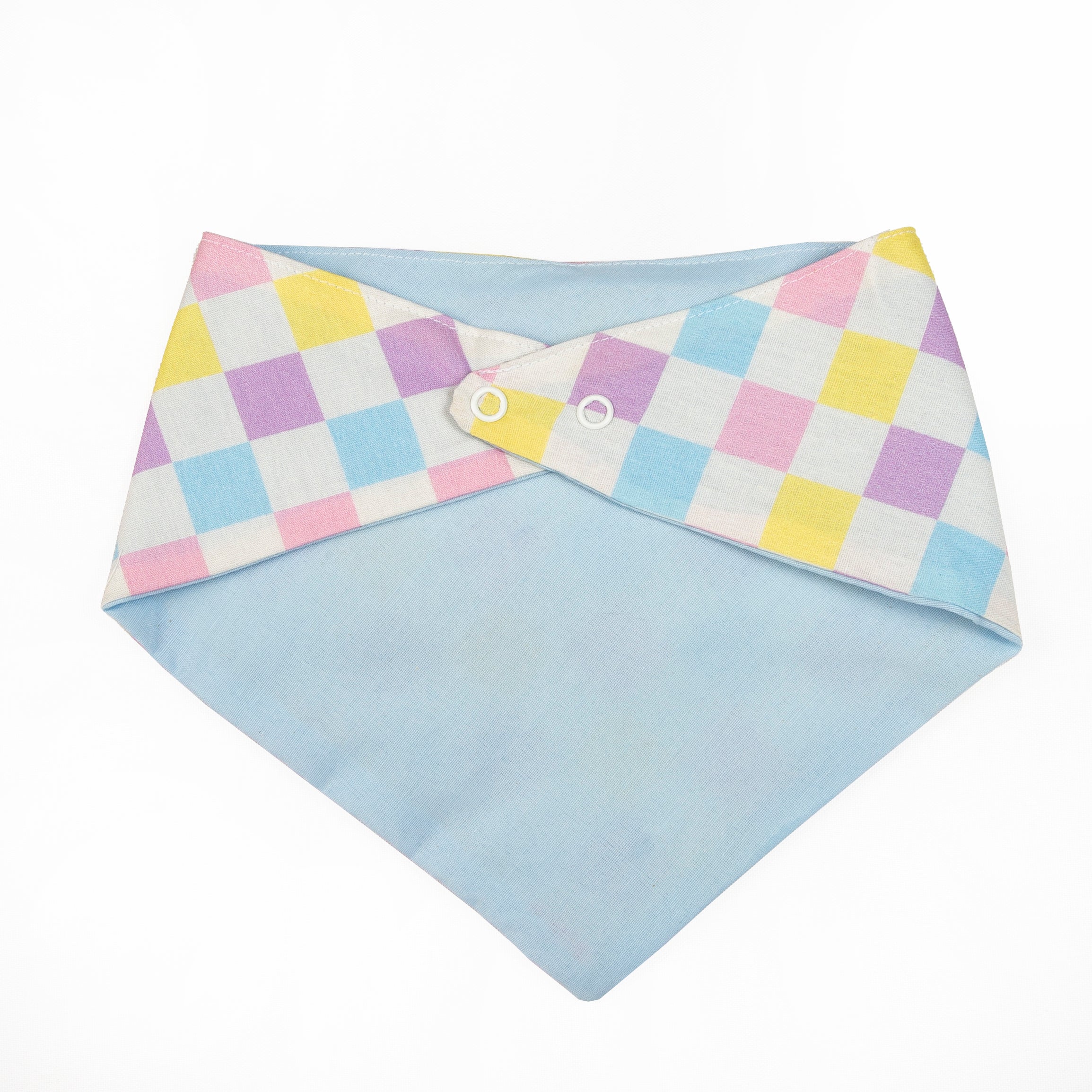 Spring Checkered Dog Bandana - Bright and Colorful