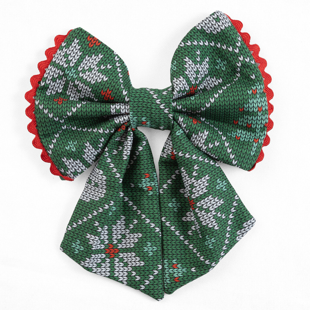 Dog Bow Holiday Cheer | Christmas Collection (Slip on collar)