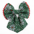 Dog Bow Holiday Cheer | Christmas Collection (Slip on collar)