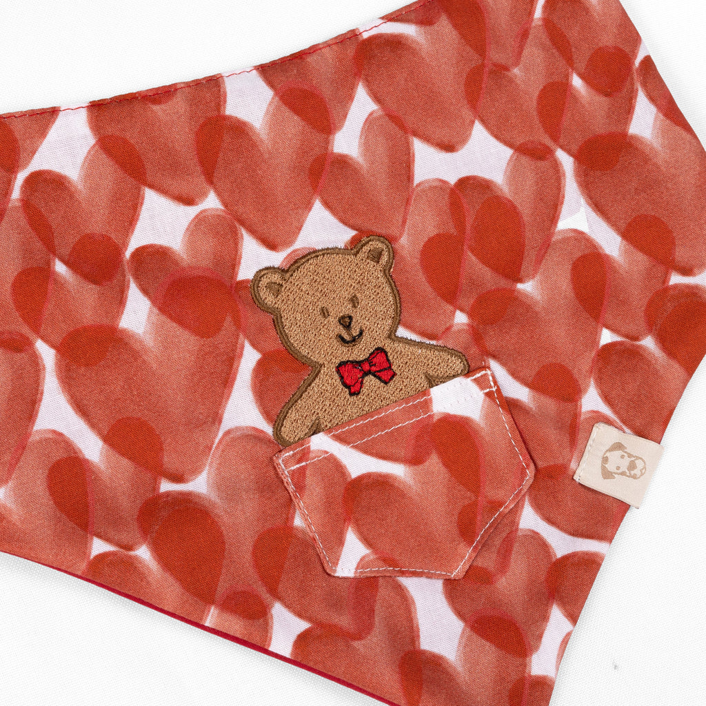 Dog Bandana Love Pocket | Bear