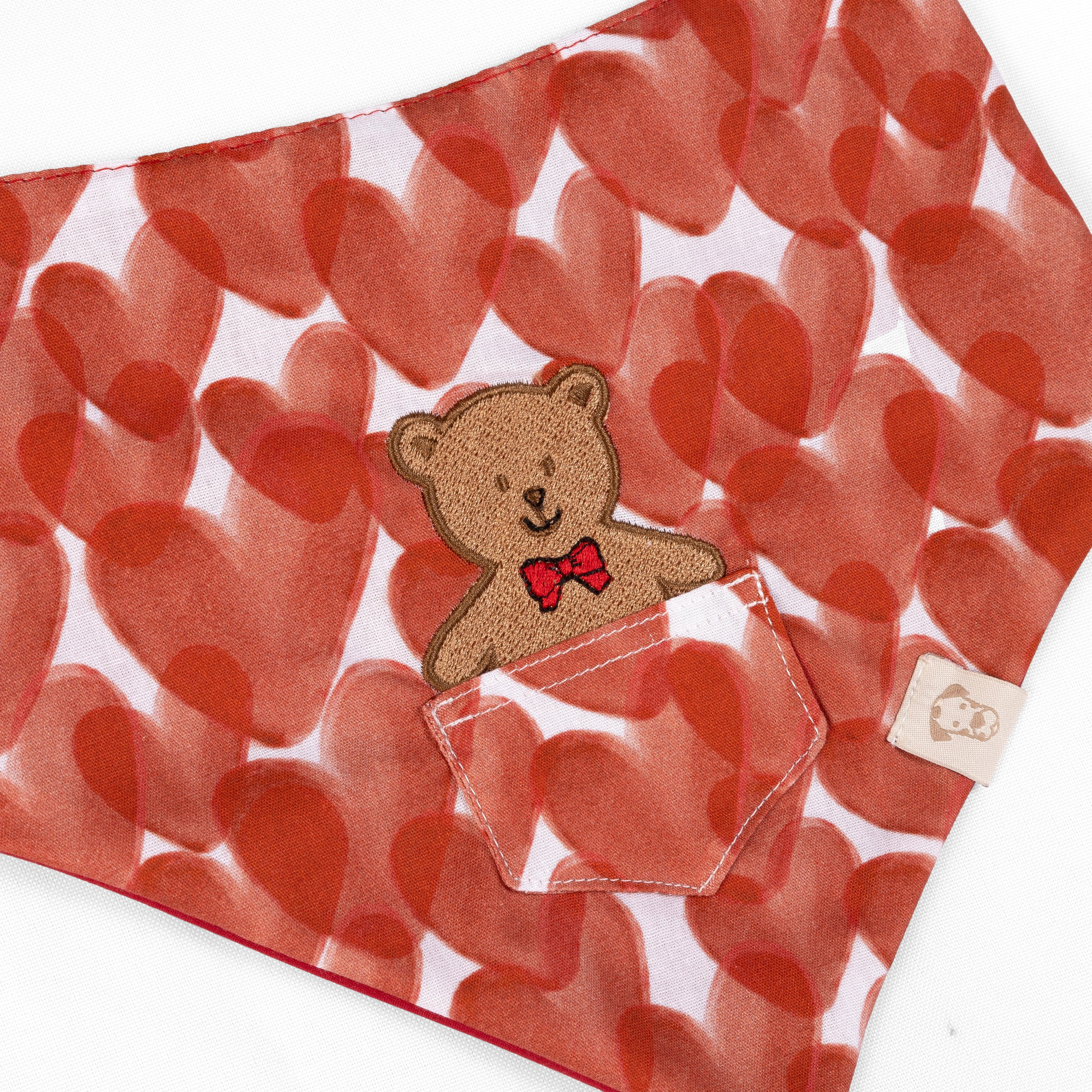 Dog Bandana Love Pocket | Bear