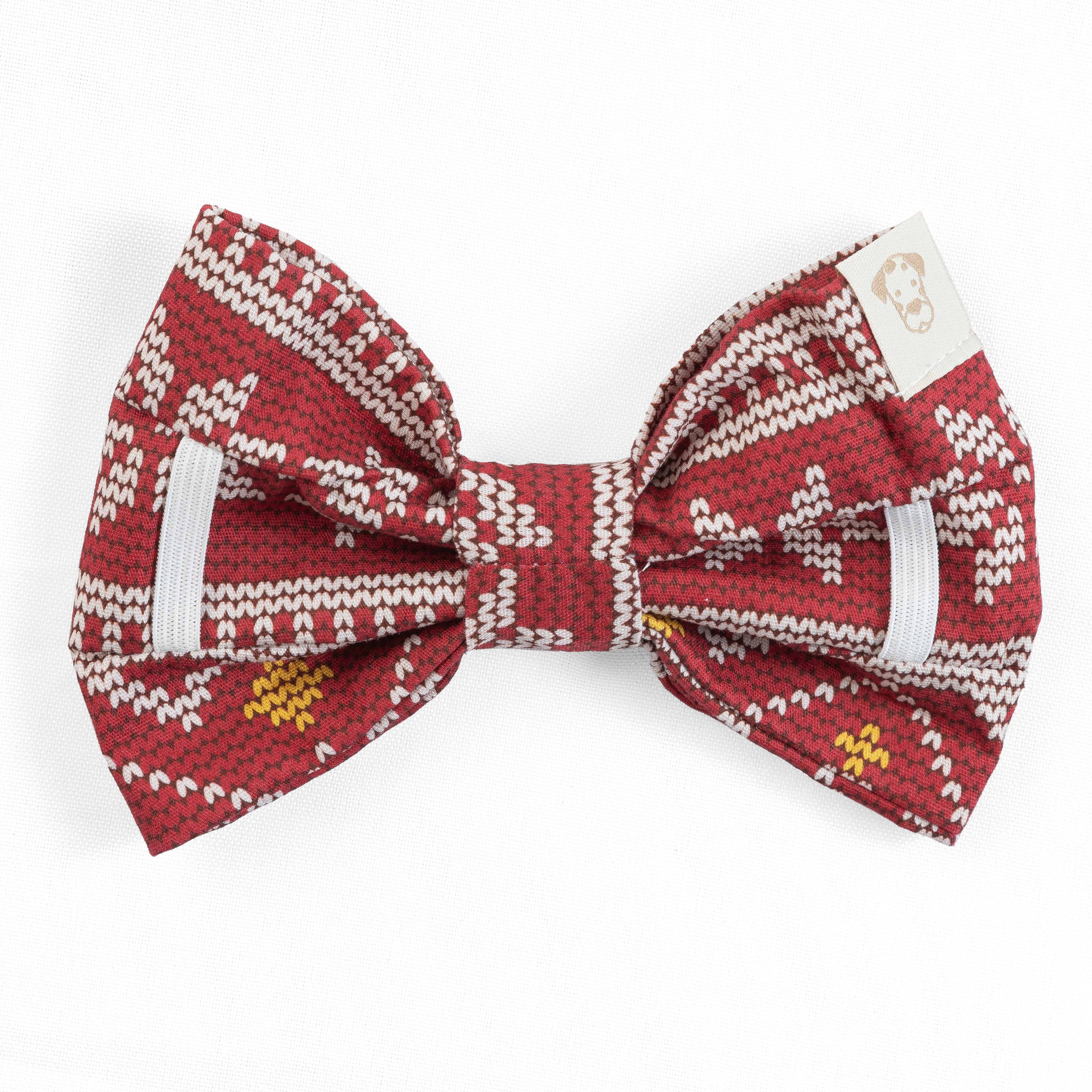 Holiday Cheer Pet Bowtie Christmas (Slip on collar)