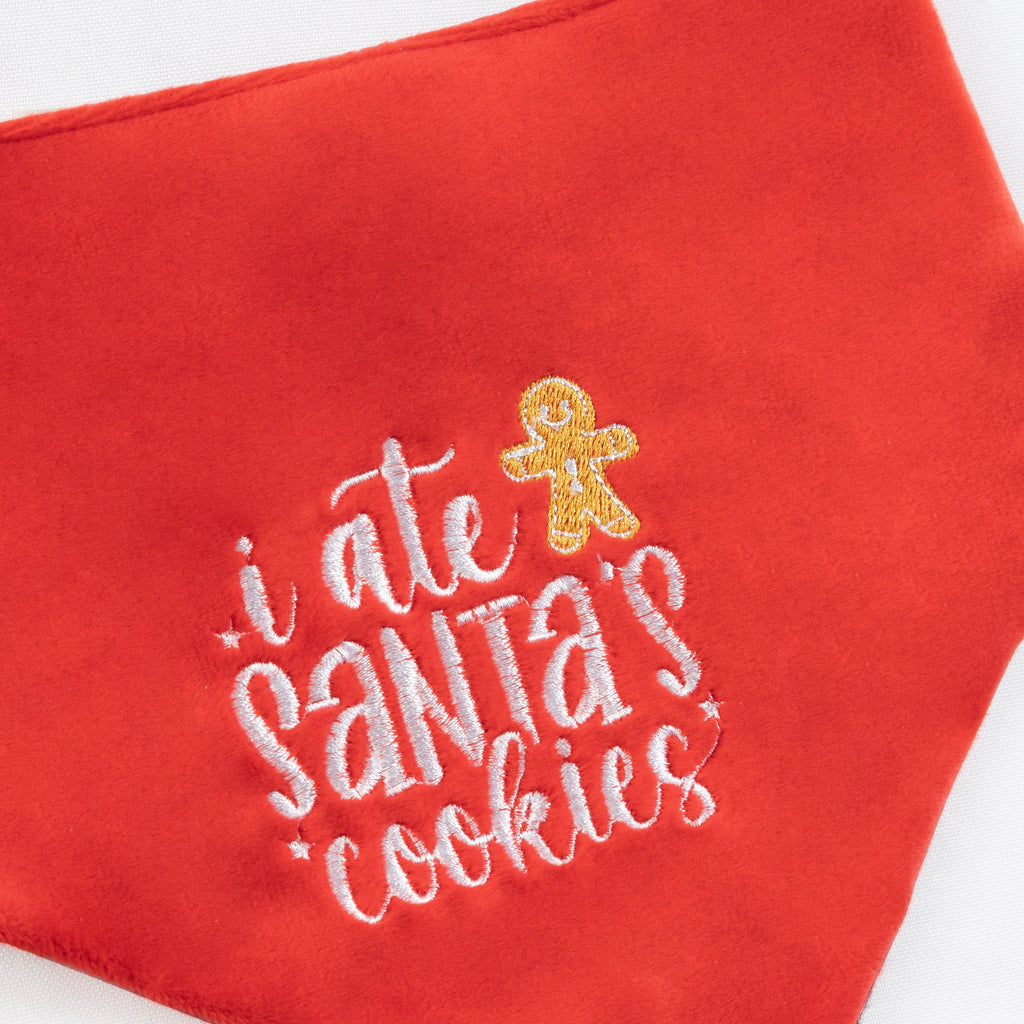 Christmas Pet Bandana I Ate Santas Cookies