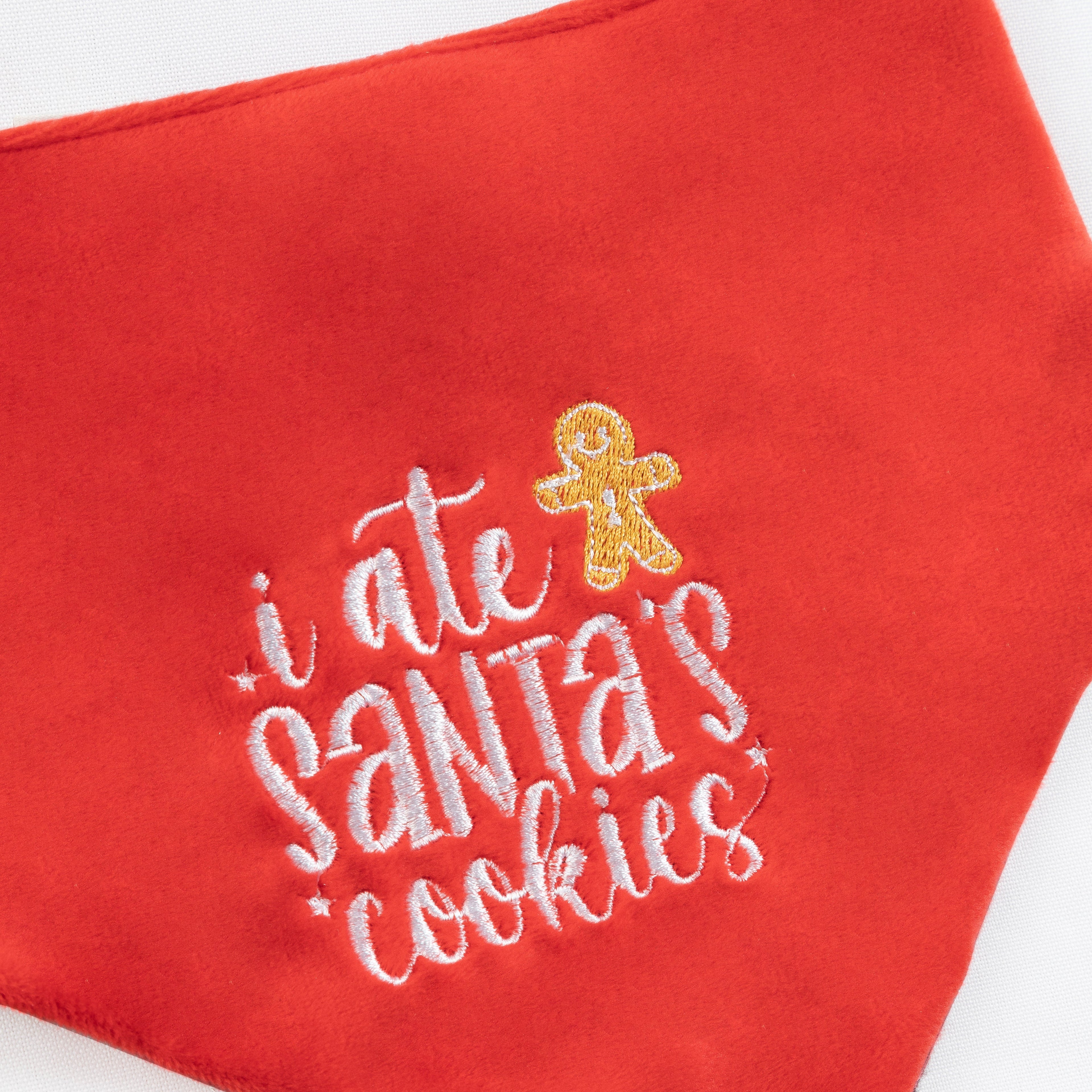 Christmas Pet Bandana I Ate Santas Cookies