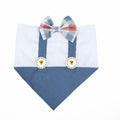 Dog Bandana Denim Suspender | Blooming Collection