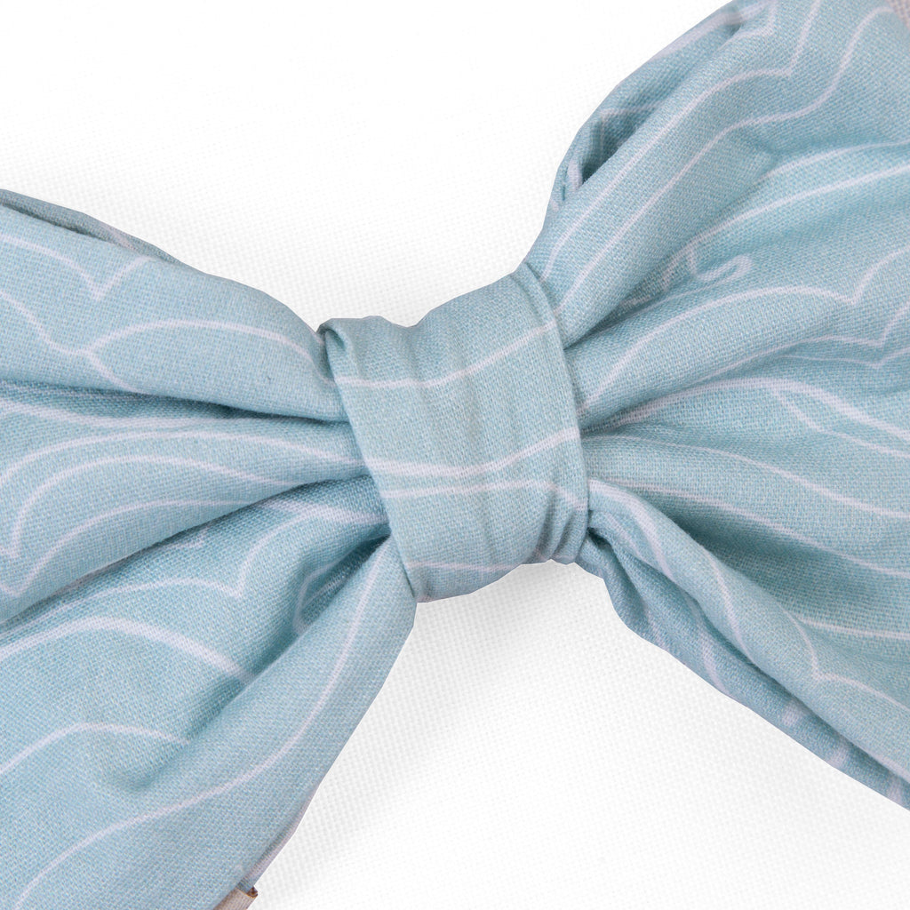 Dog Bow Tie Waves | Sunny Day Collection - Summer (Slip on collar)