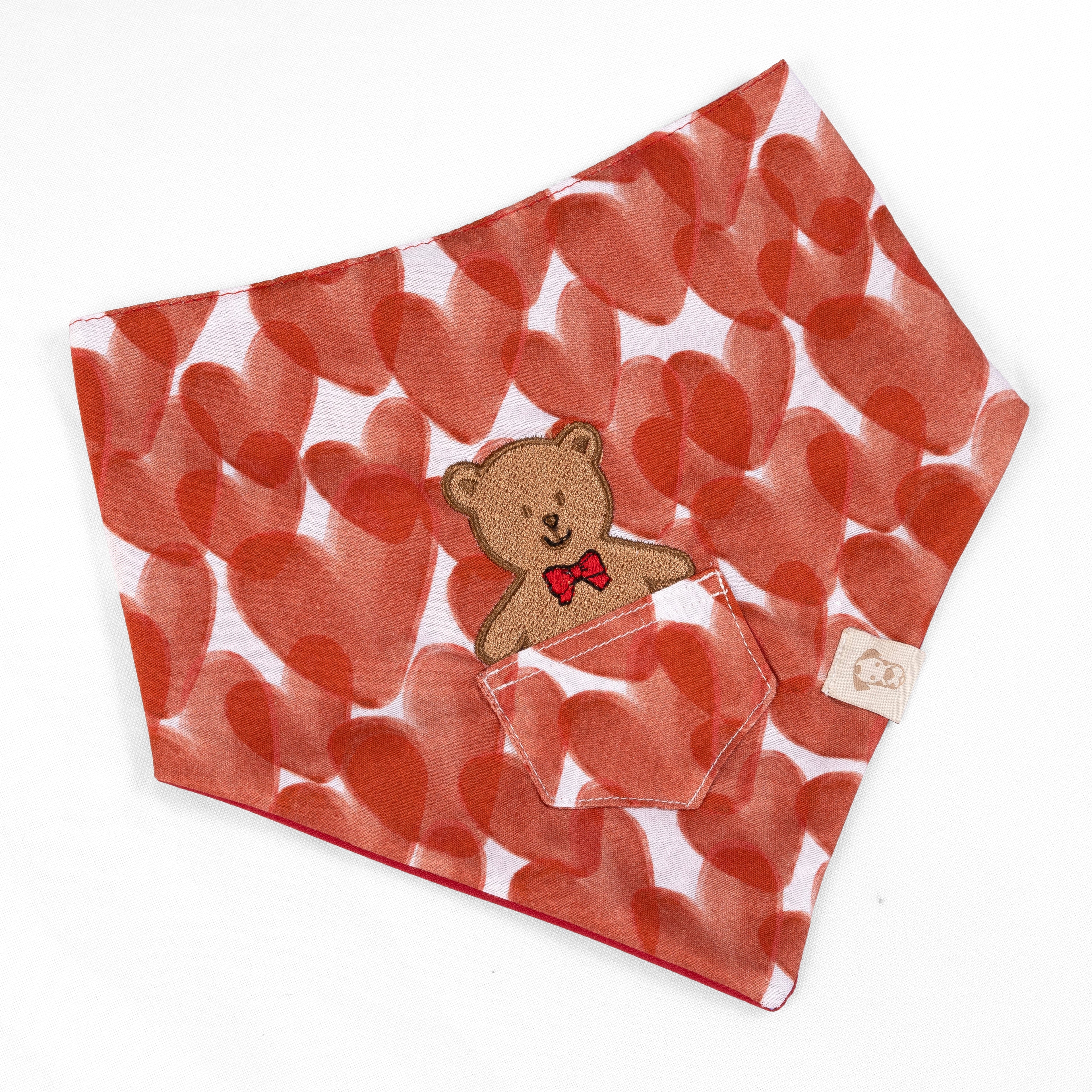 Dog Bandana Love Pocket | Bear