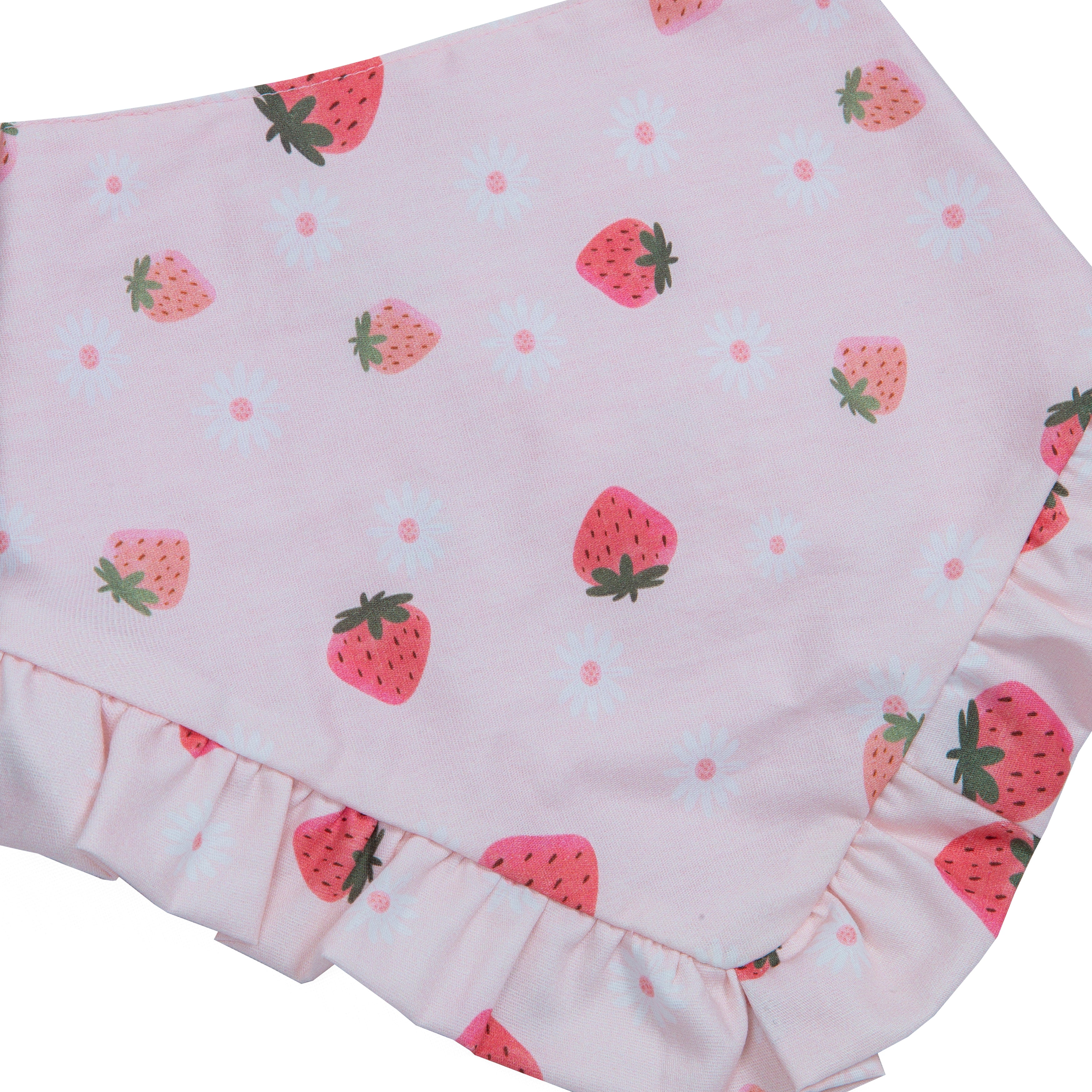 Pet Bandana Strawberry Field Skirt / Ruffle | Sunny Days Collection - Summer (Reversible)